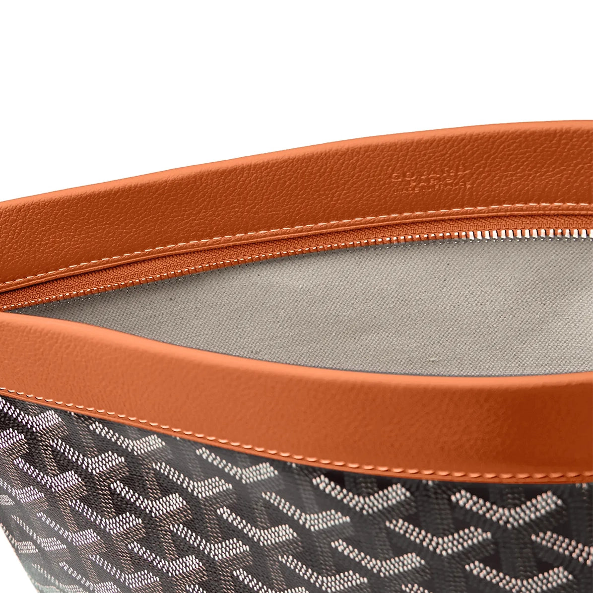 Detail view of Goyard Conti Black Tan Pouch CONTIPPMLTY01CL03P