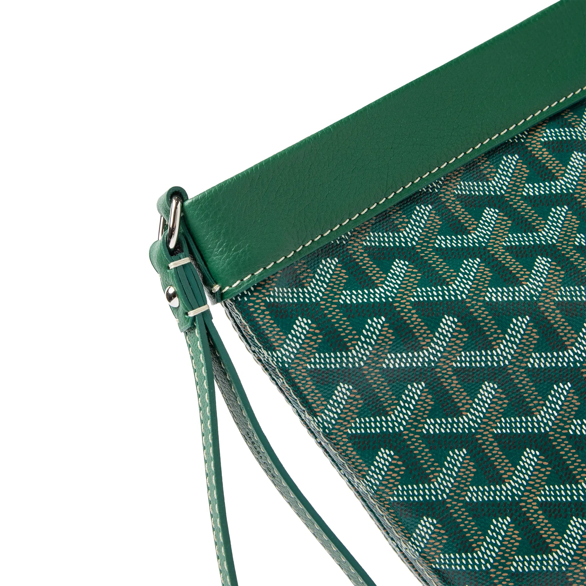 Detailed View of Goyard Conti Green Pouch CONTIPPMLTY09CL09P