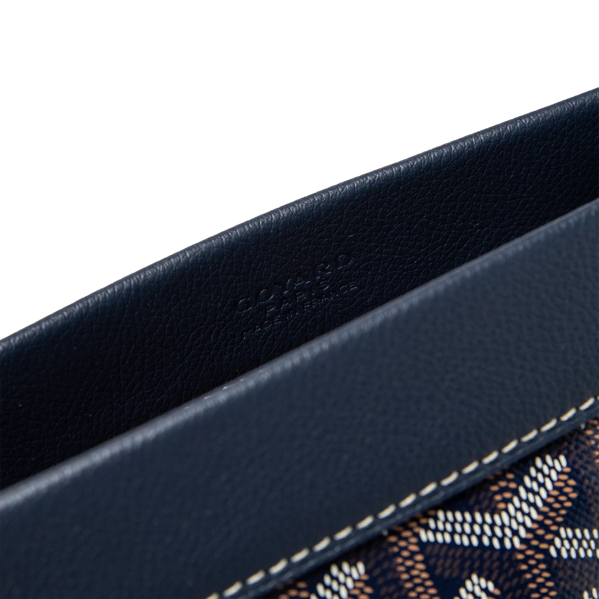 Inside Goyard View of Goyard Conti Navy Blue Pouch CONTIPPMLTY12CL12P