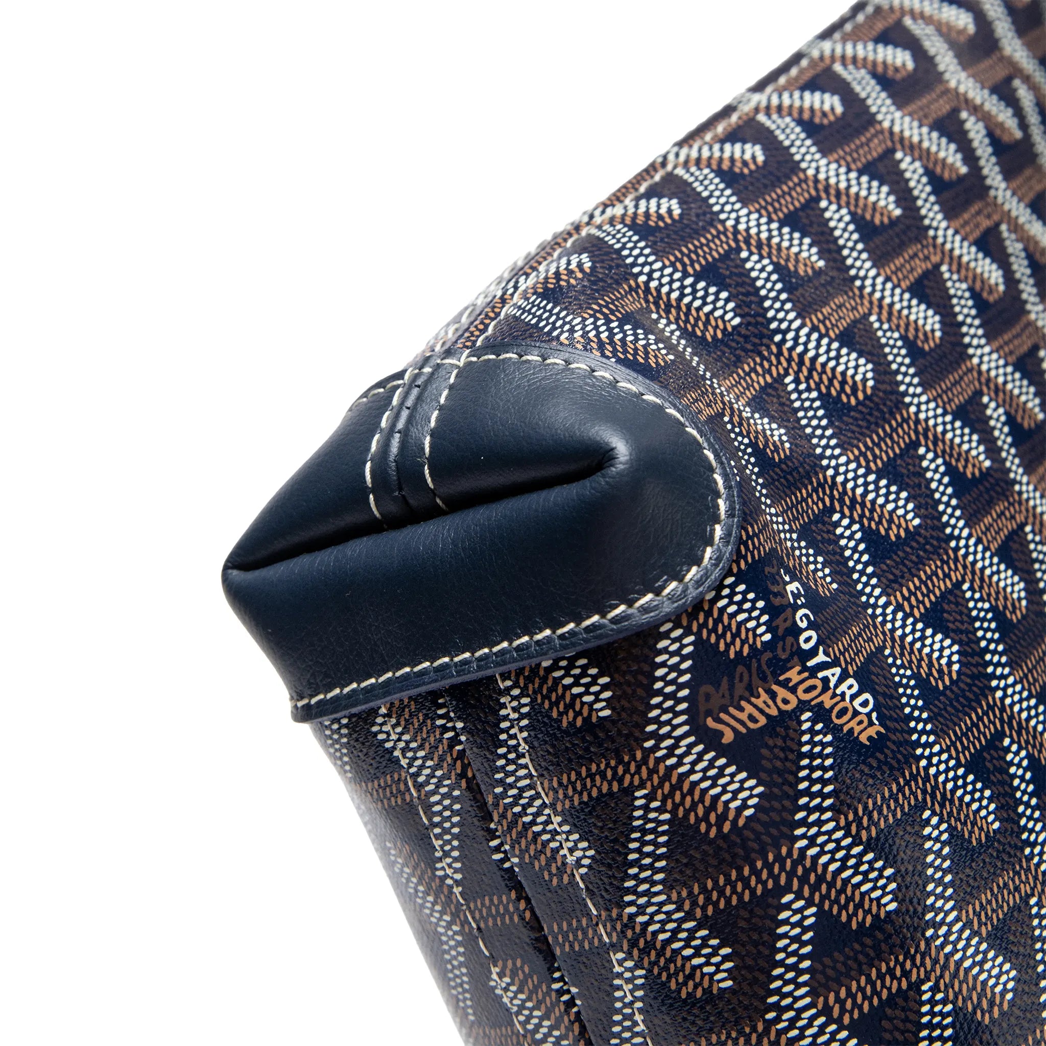 Lower View of Goyard Conti Navy Blue Pouch CONTIPPMLTY12CL12P