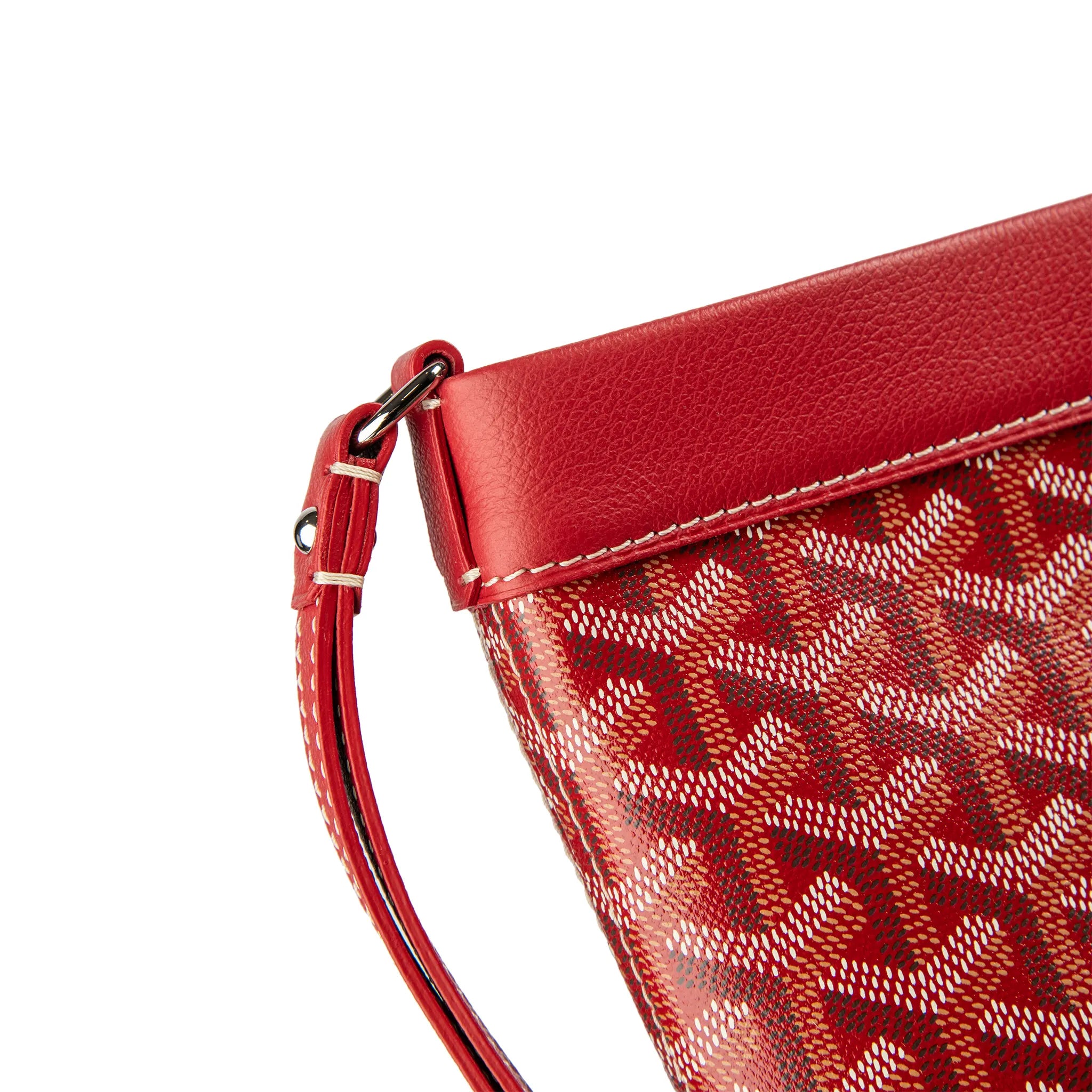 Corner view of Goyard Conti Red Pouch CONTIPPMLTY02CL02P