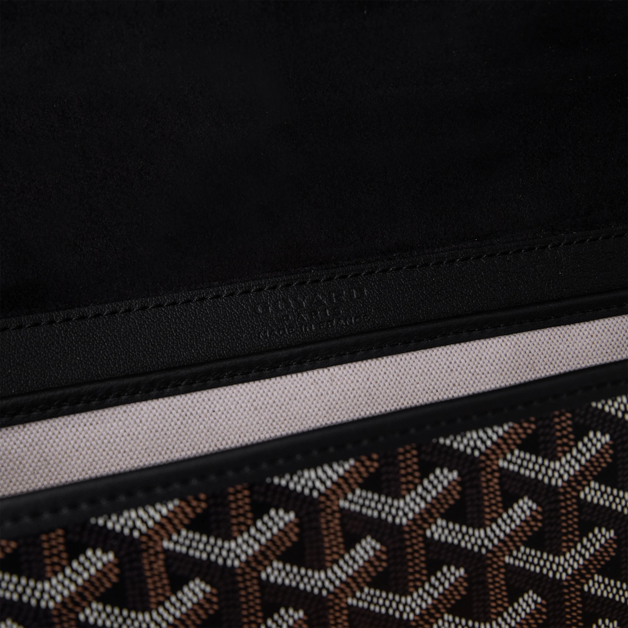 Image of Goyard Coursier Black Messenger Bag