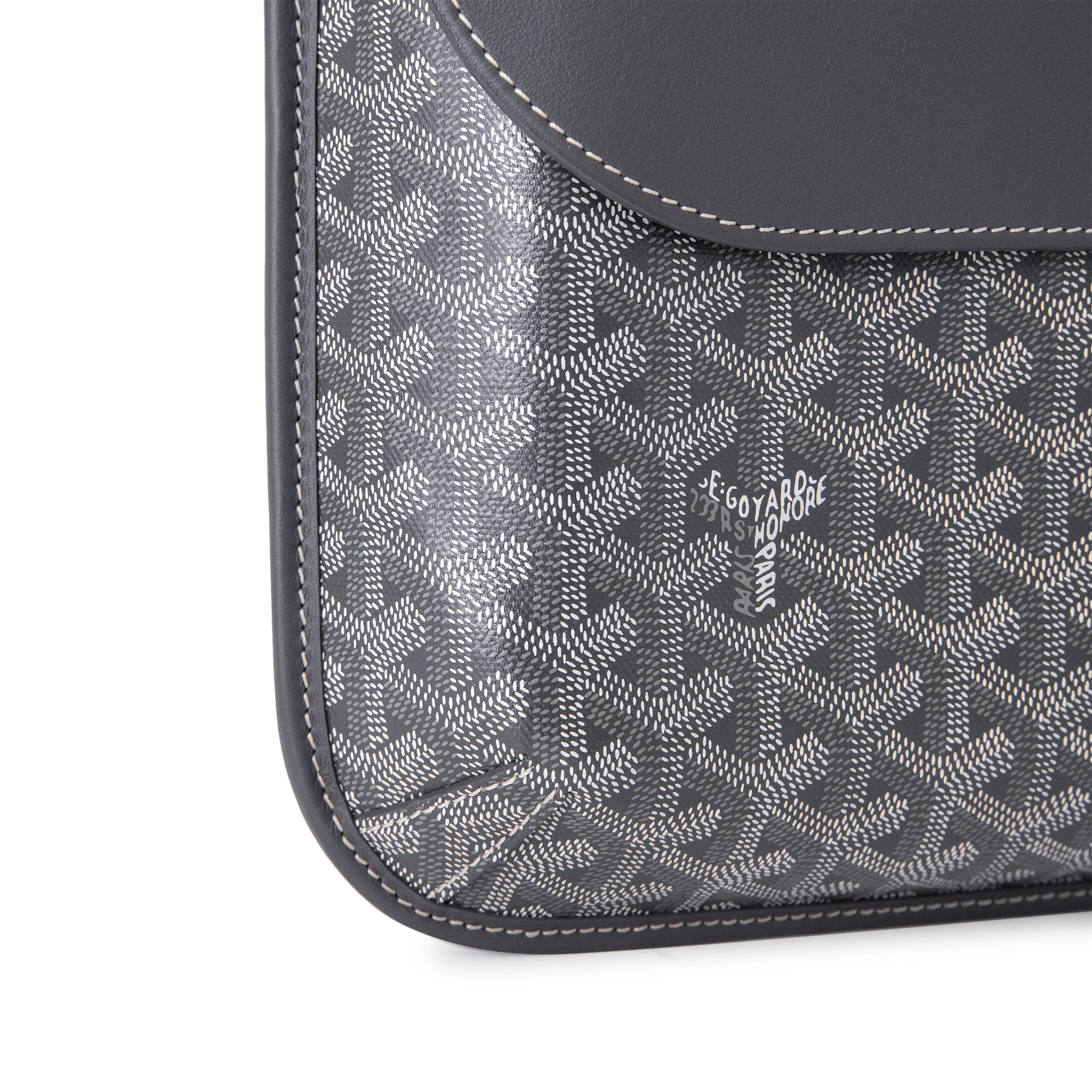 Goyard Coursier Grey Messenger Bag