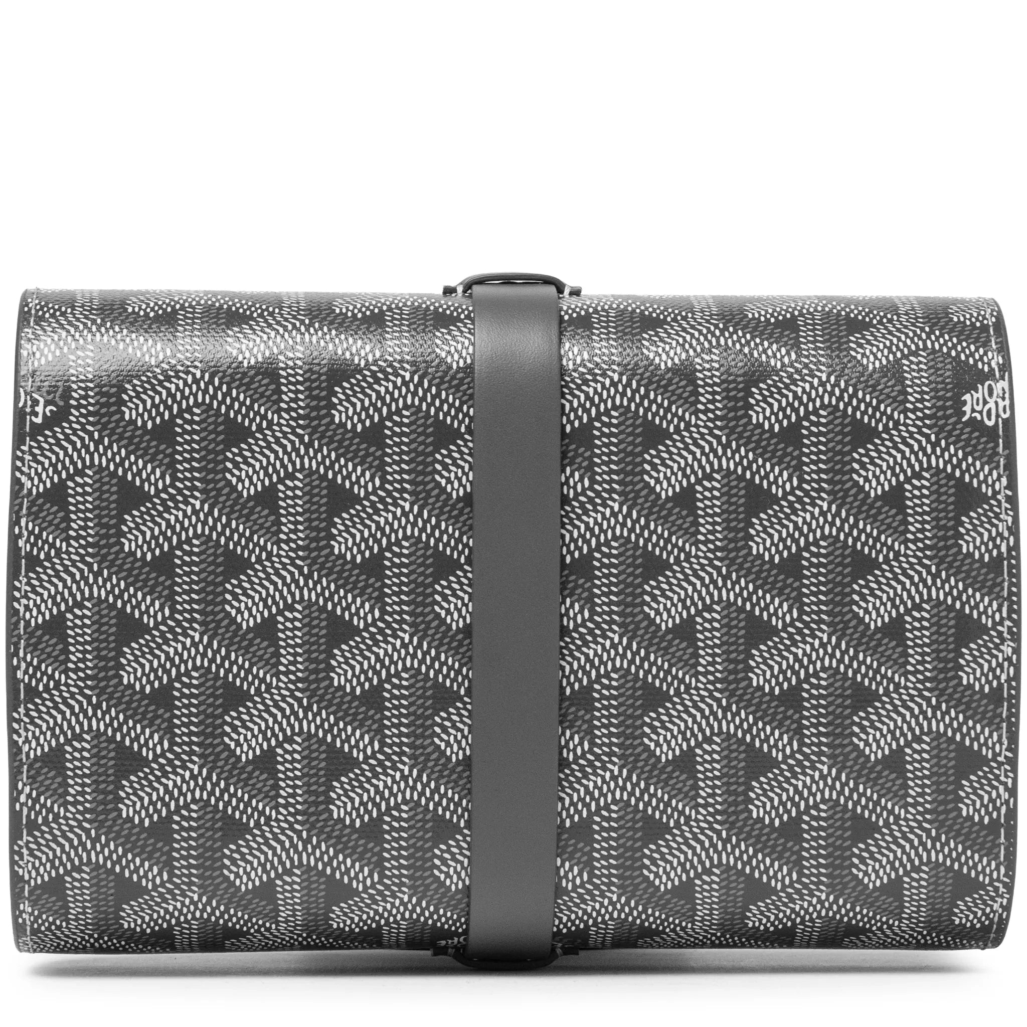 Back View of Goyard Double Travel Grey Watch Case