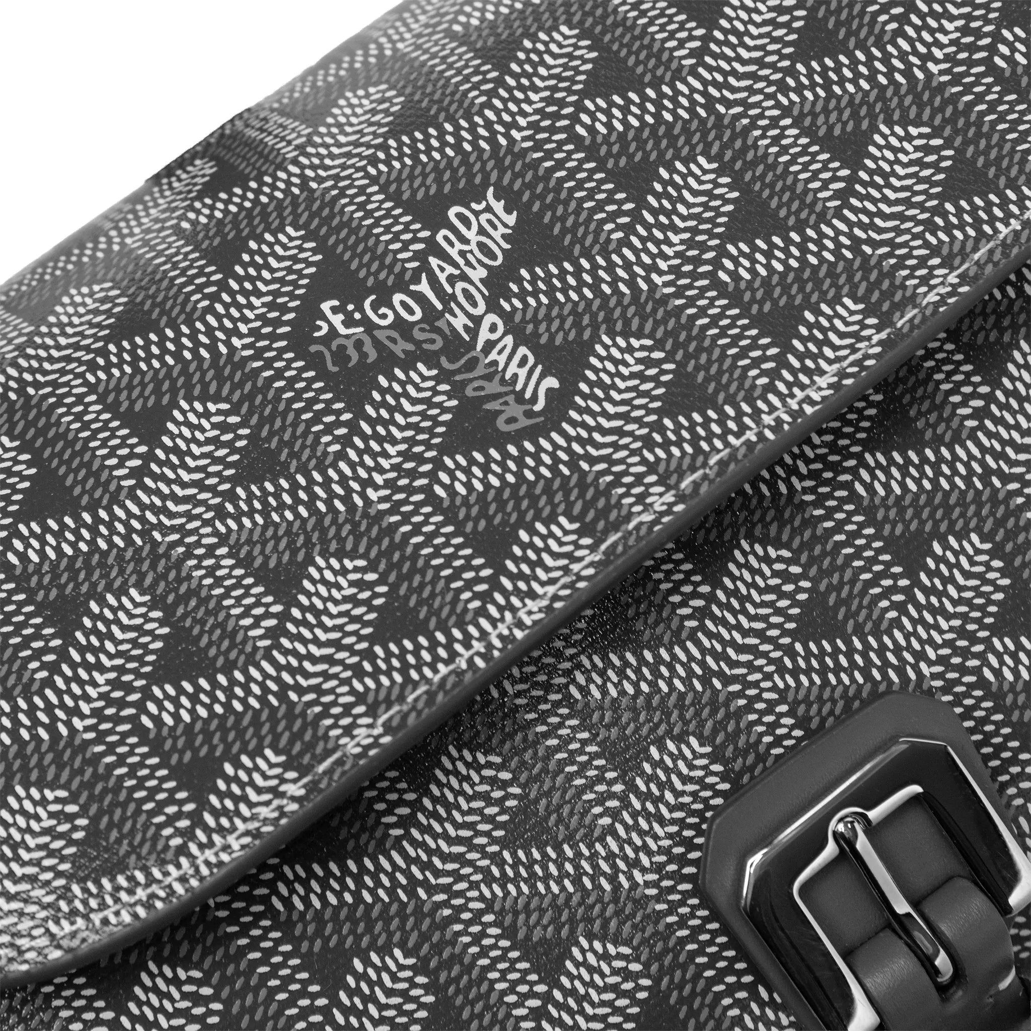 Logo View of Goyard Double Travel Grey Watch Case