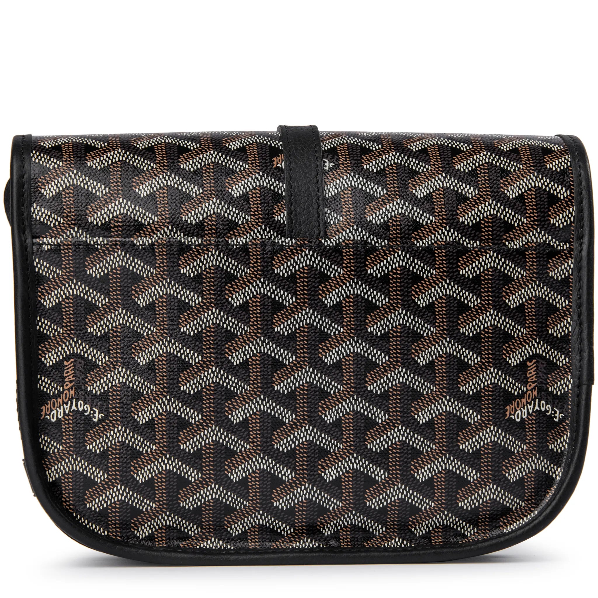 Back image of Goyard Goyardine Belvedere II Black PM Messenger Bag