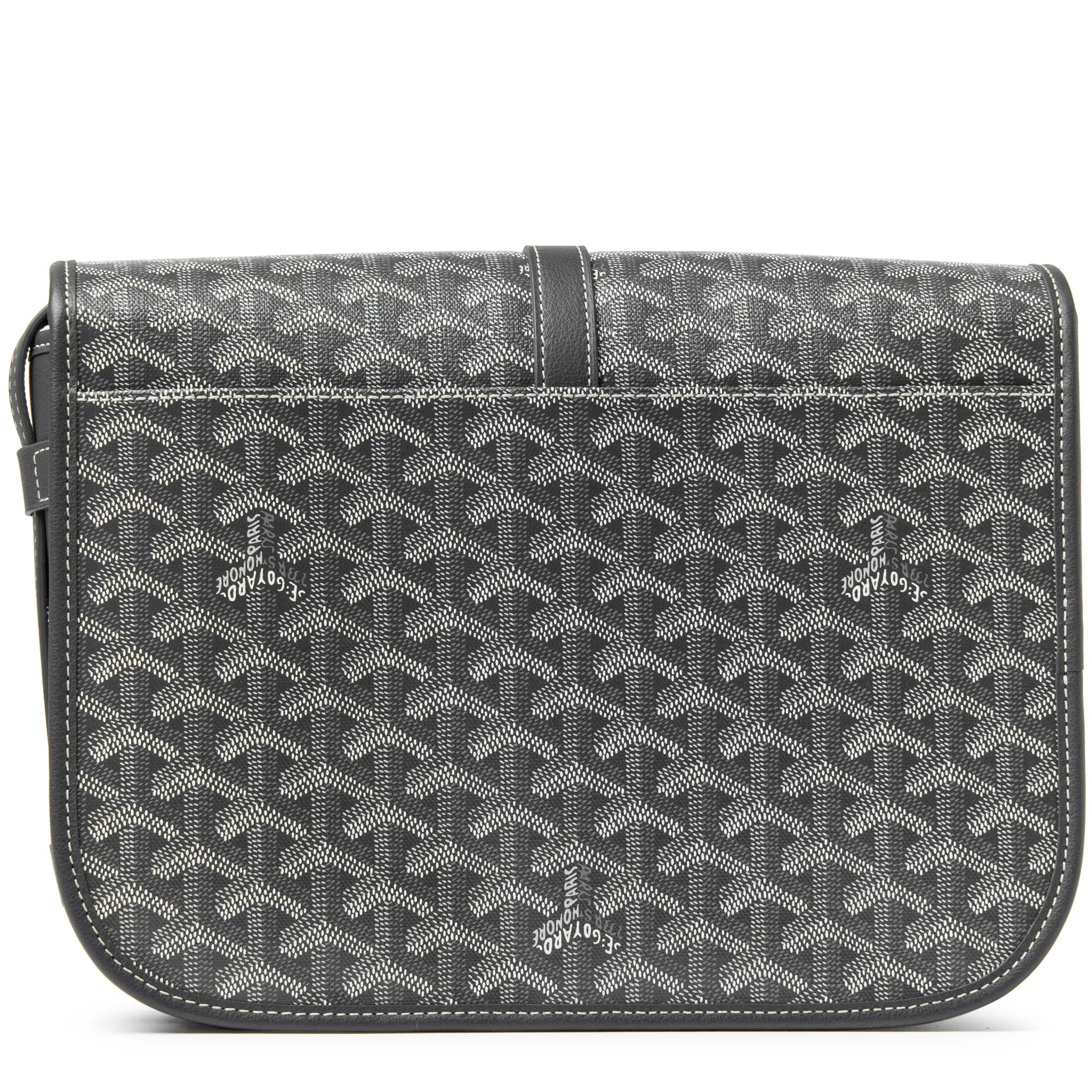 Goyard Goyardine Belvedere II Grey MM Messenger Bag