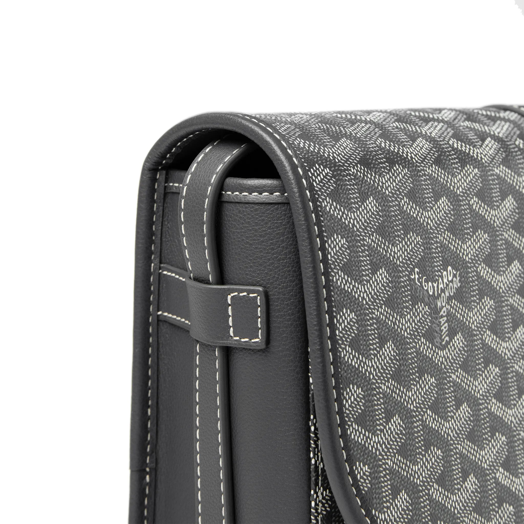 Goyard Goyardine Belvedere II Grey MM Messenger Bag