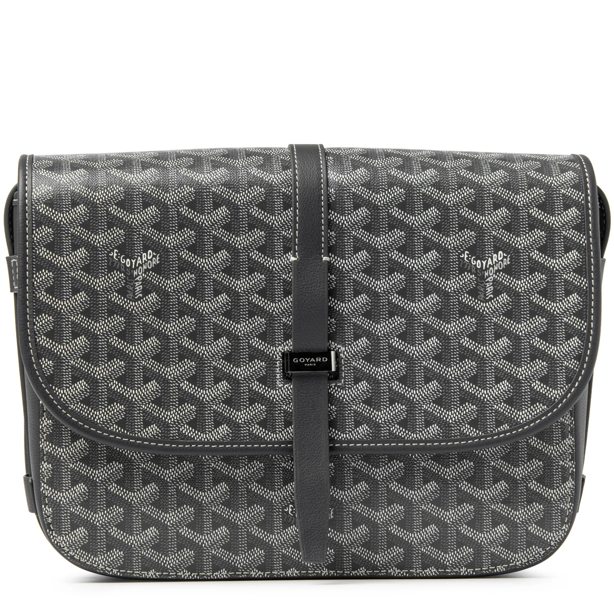 Goyard Goyardine Belvedere II Grey MM Messenger Bag