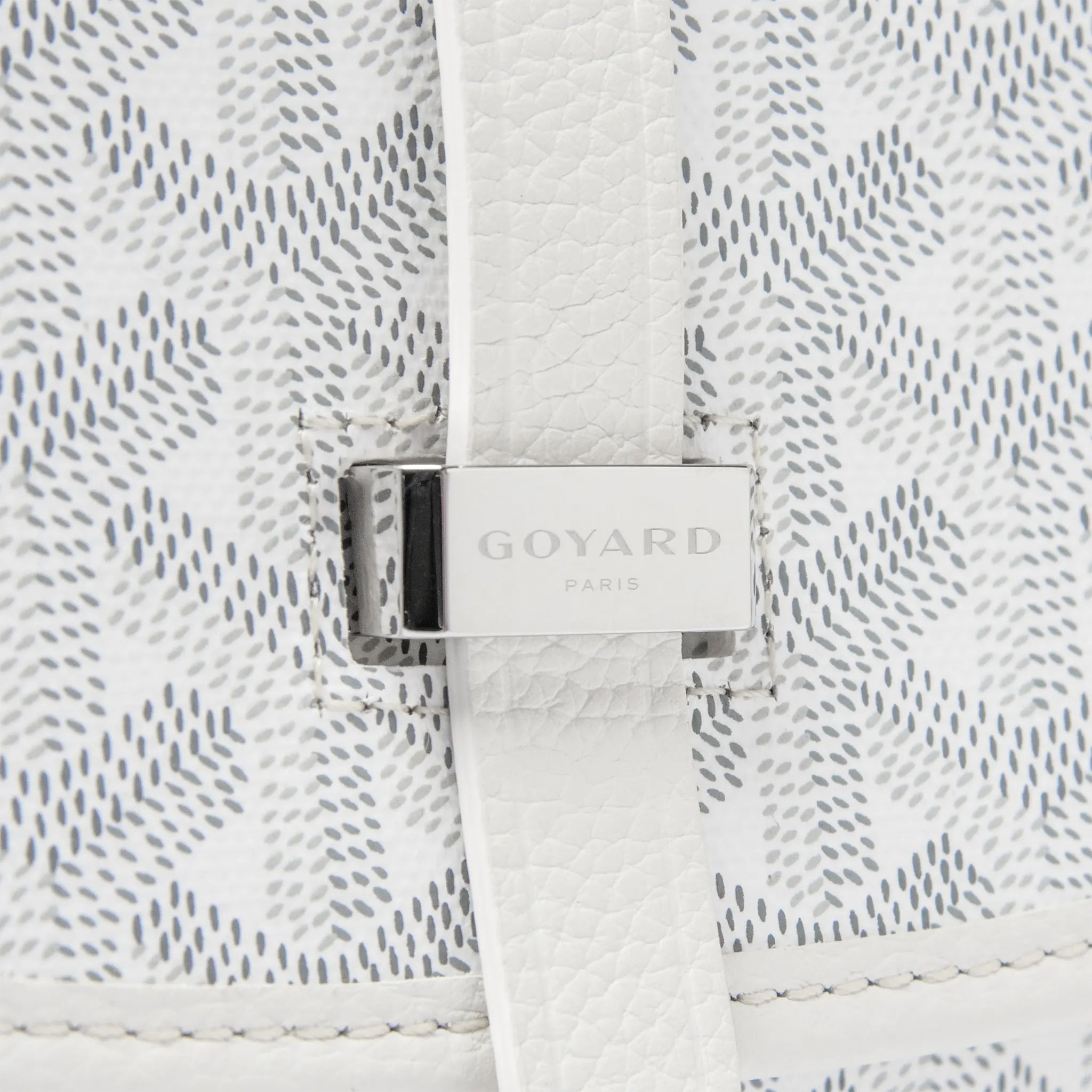 Detailed View of Goyard Goyardine Belvedere II White PM Messenger Bag BELVE3PMLTY50CG50P