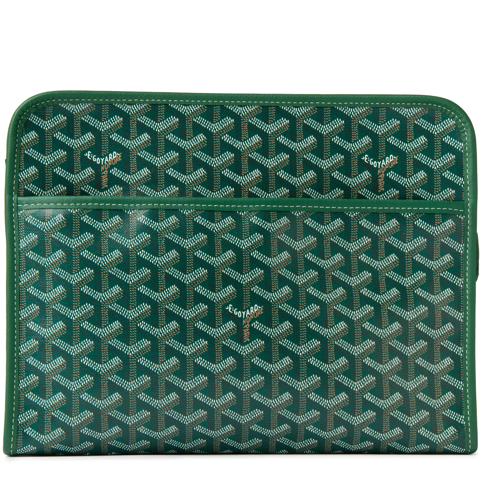 Front image of Goyard Jouvence GM Green Washbag