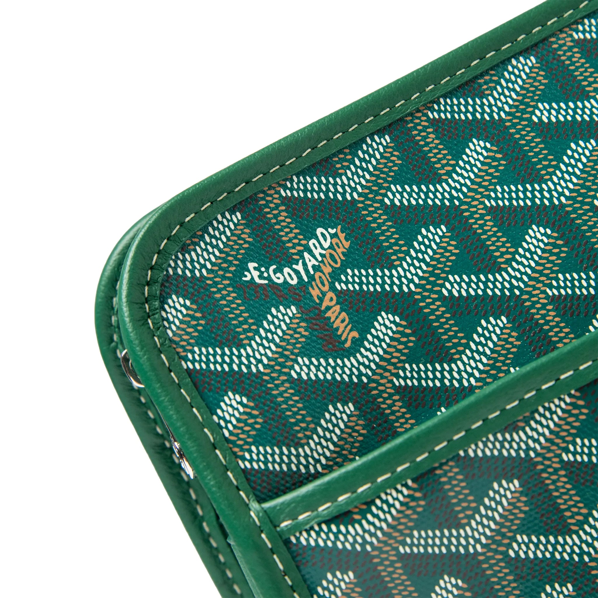 Logo view of Goyard Jouvence MM Green Washbag