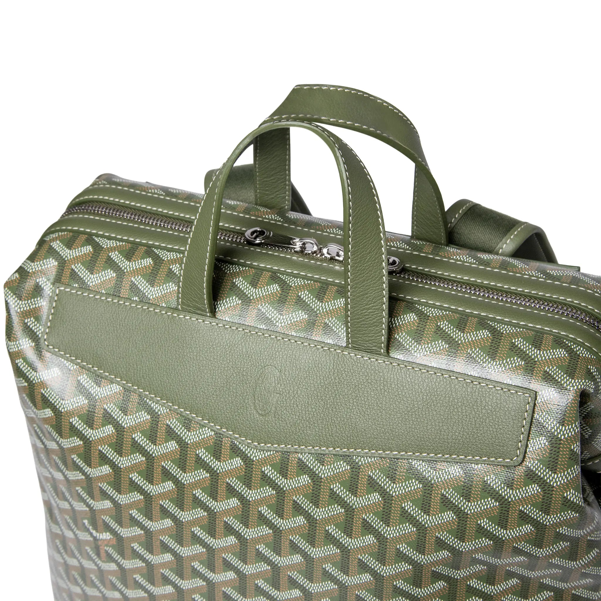 Upper View of Goyard Khaki Cisalpin Backpack CISG25MMLTY29CL29P