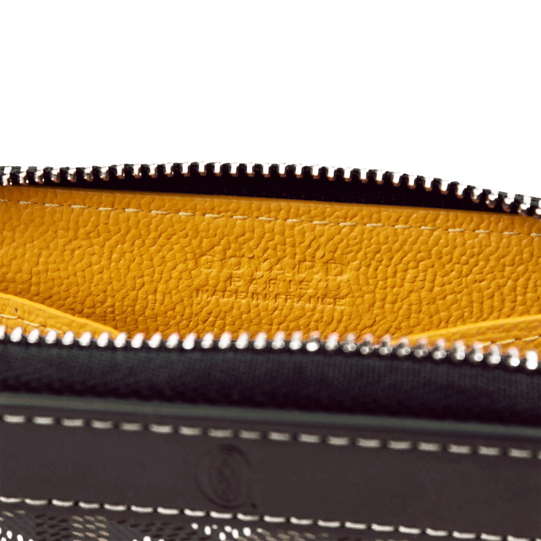 Goyard Matignon Black Tan Mini Wallet