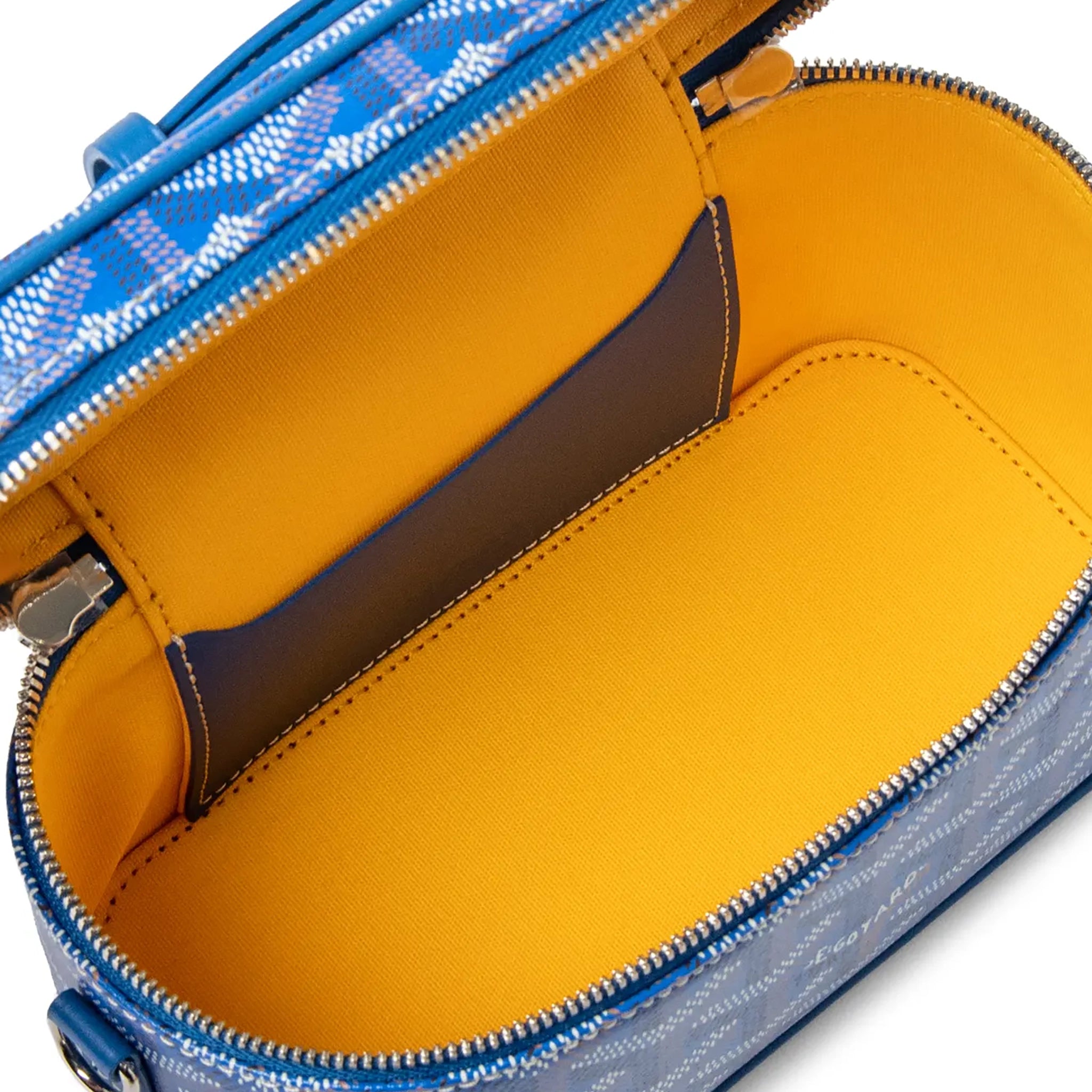 Inside View of Goyard Muse Nano Sky Blue Vanity Bag MUSEVANANTY10CL10P