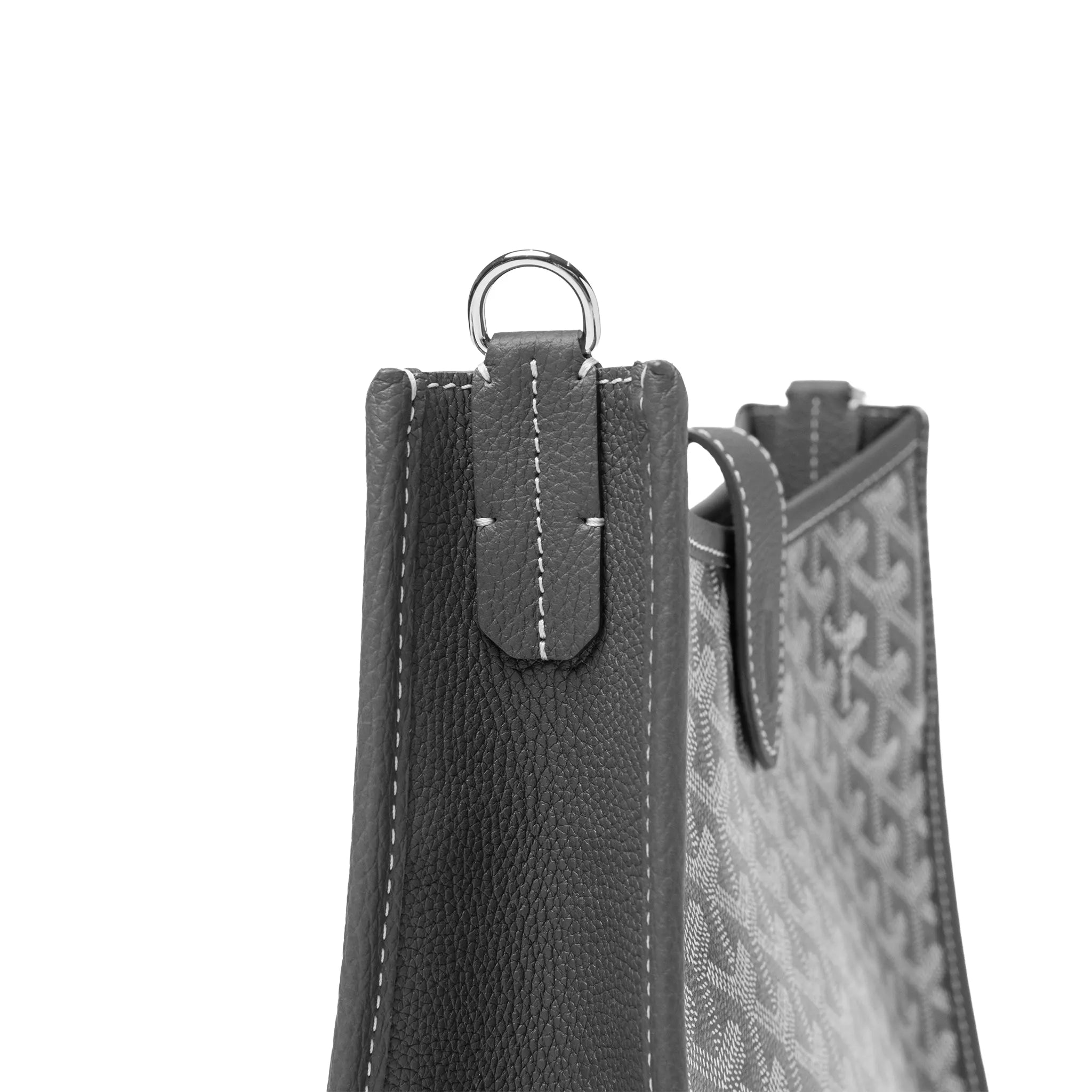 Side View of Goyard Musette Pm Grey Bag MUSETTPMLTY51CG51P