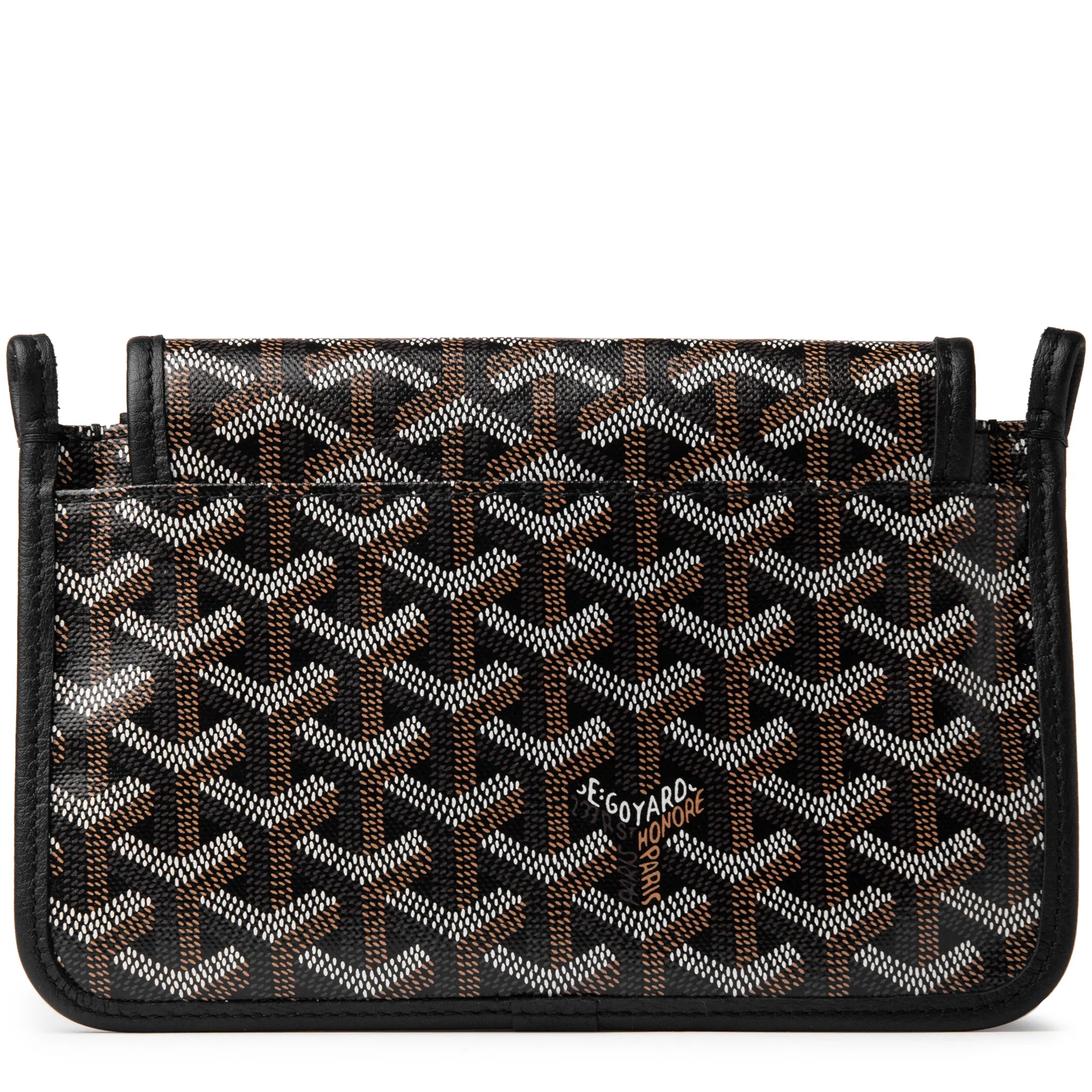 Back view of Goyard Plumet Pocket Black Wallet