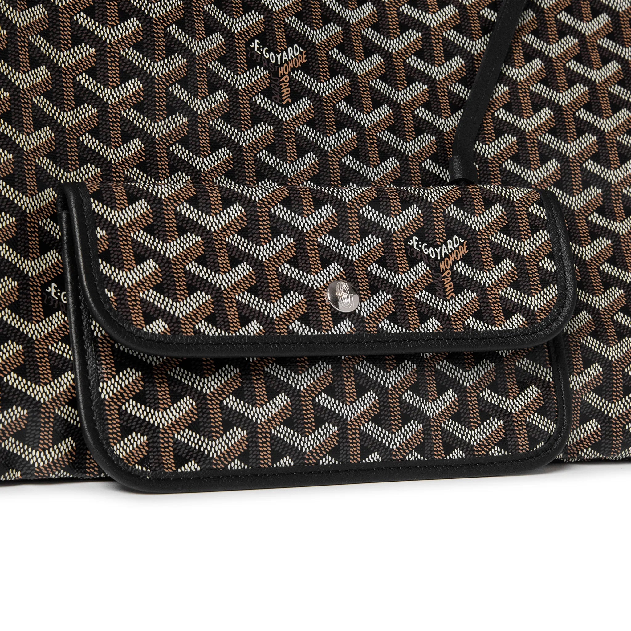 Pouch View of Goyard Saint Louis GM Tote Bag Black STLCROGMLTY01CL01P