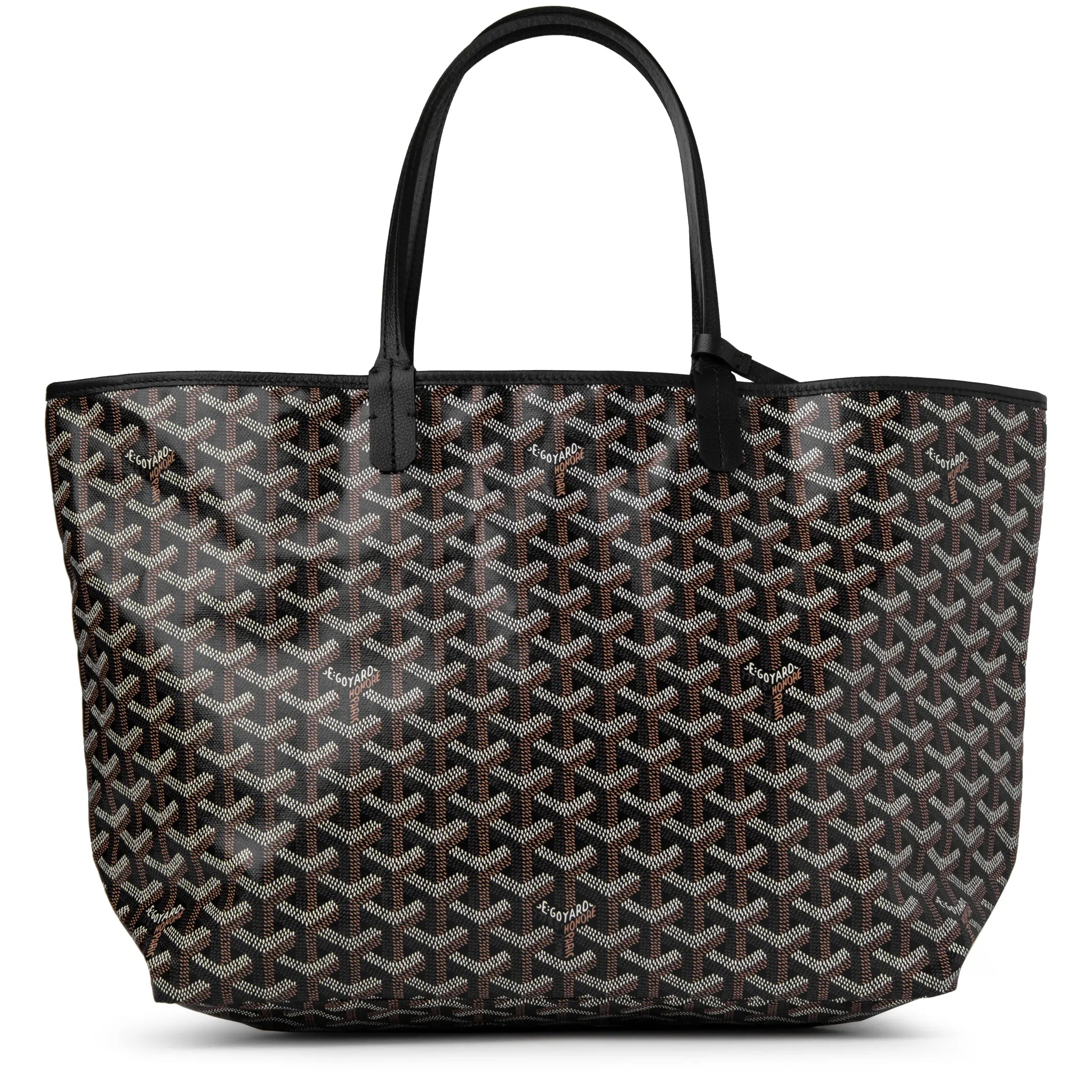 Back view of Goyard Saint Louis PM Tote Bag Black