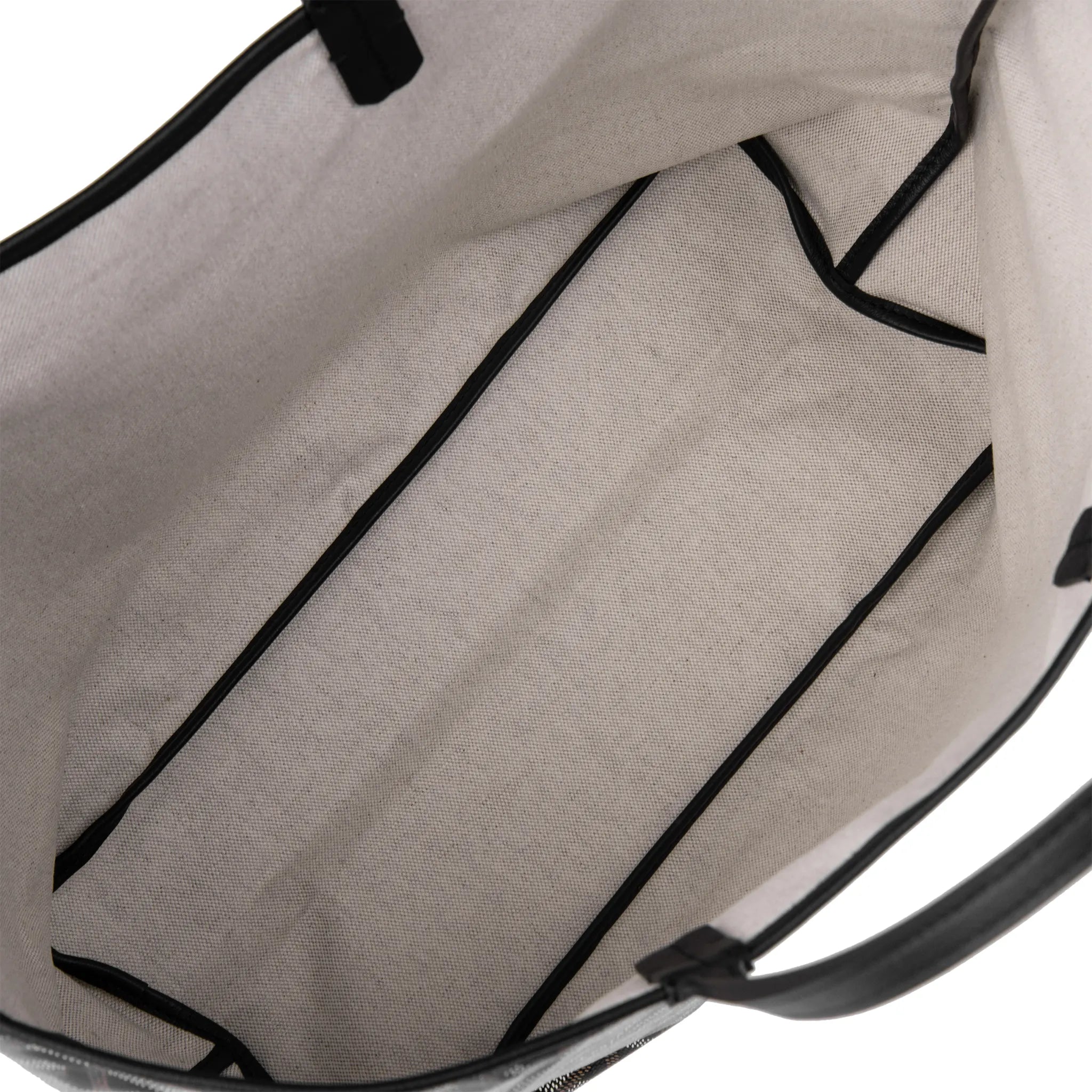 Inside view of Goyard Saint Louis PM Tote Bag Black