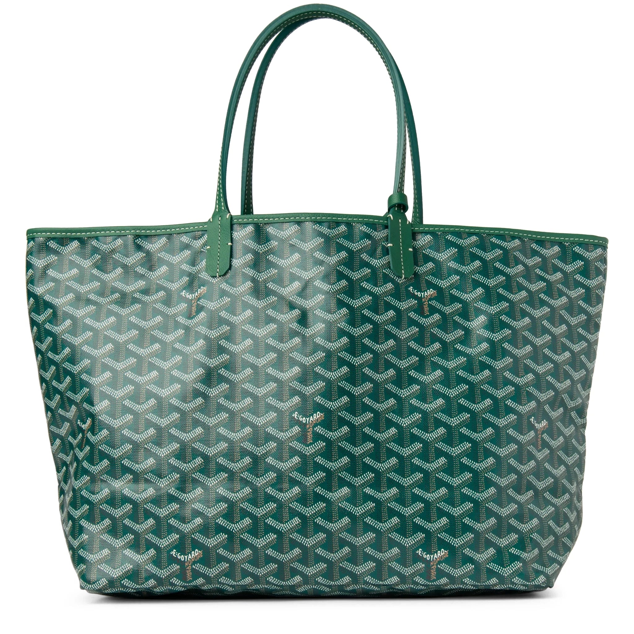 Back view of Goyard Saint Louis PM Tote Bag Green