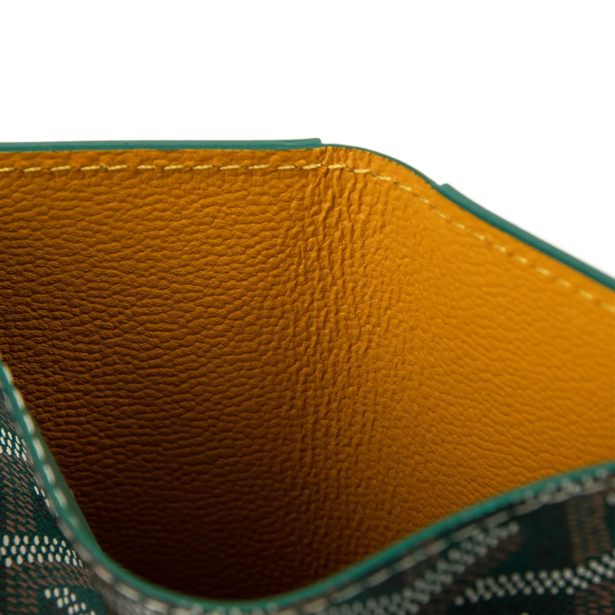 Detail view of Goyard Saint-Pierre Card Wallet Green STPIE2PMLTY09CL09P
