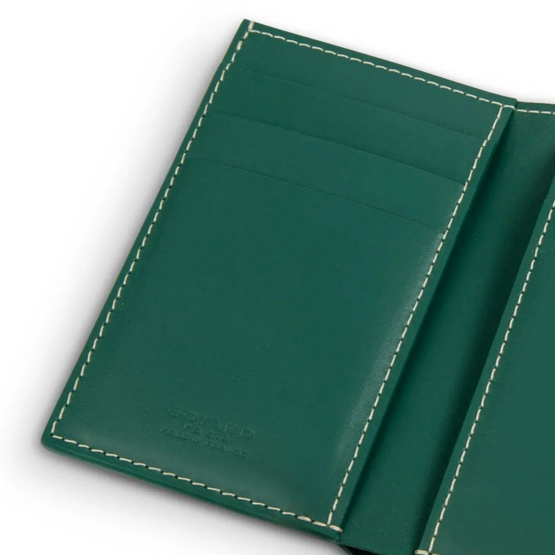 Inside view of Goyard Saint-Pierre Card Wallet Green STPIE2PMLTY09CL09P