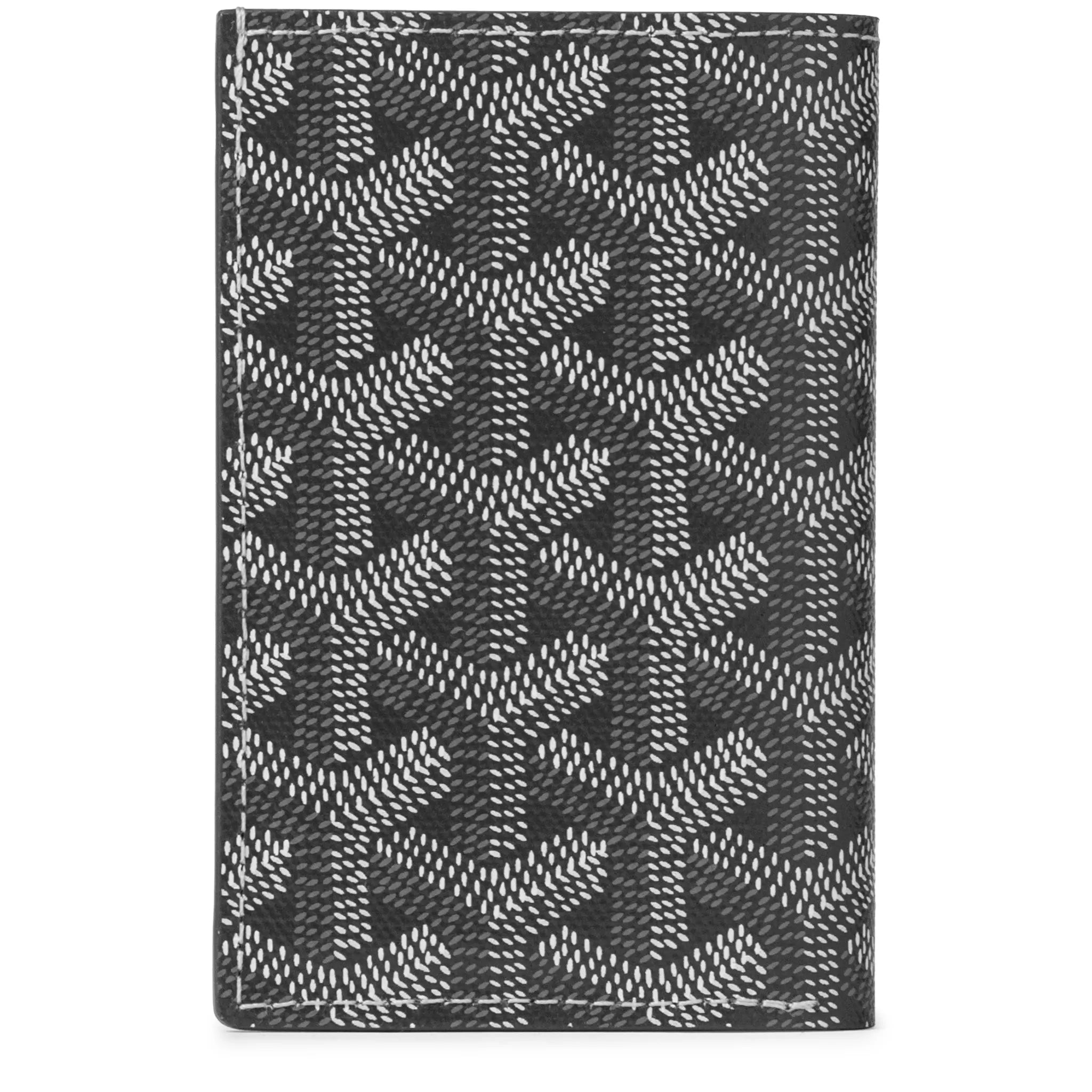 Back v iew of Goyard Saint-Pierre Card Wallet Grey