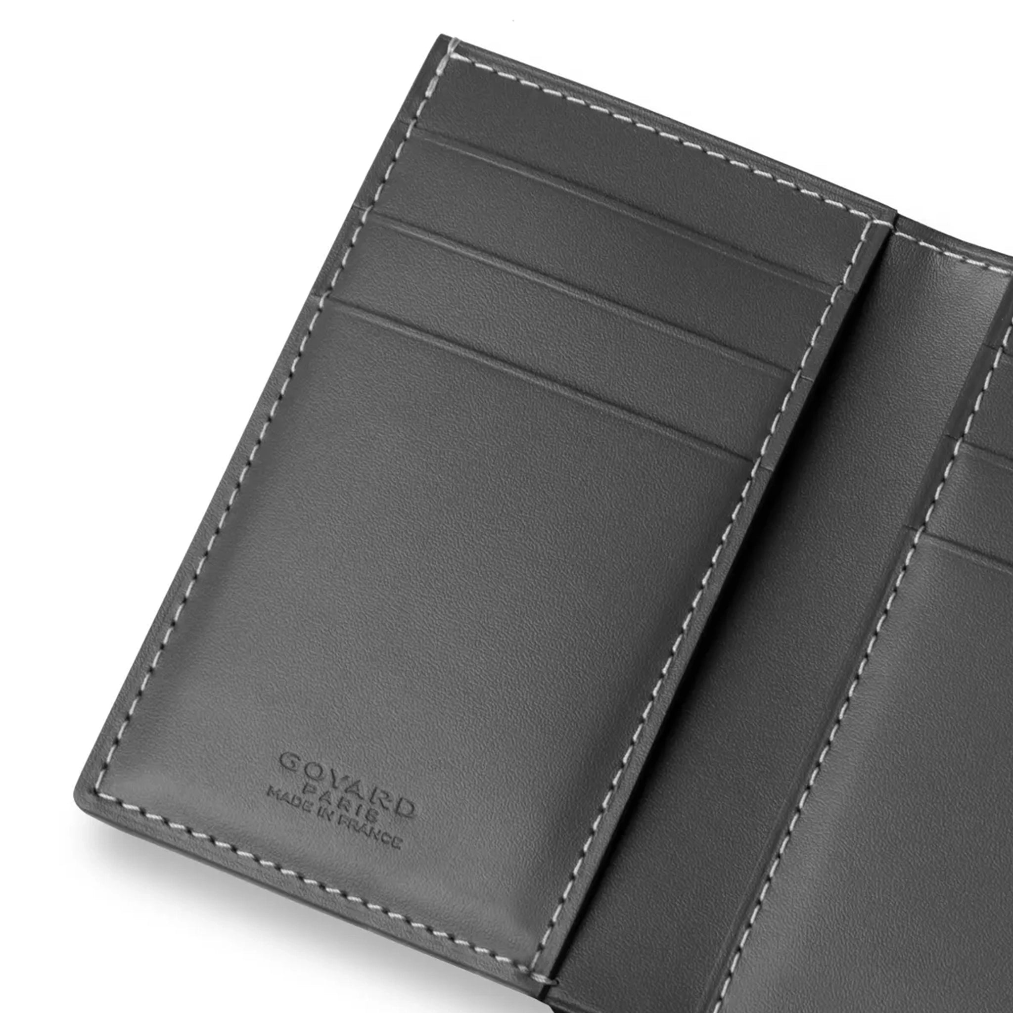 Inside view of Goyard Saint-Pierre Card Wallet Sky Blue