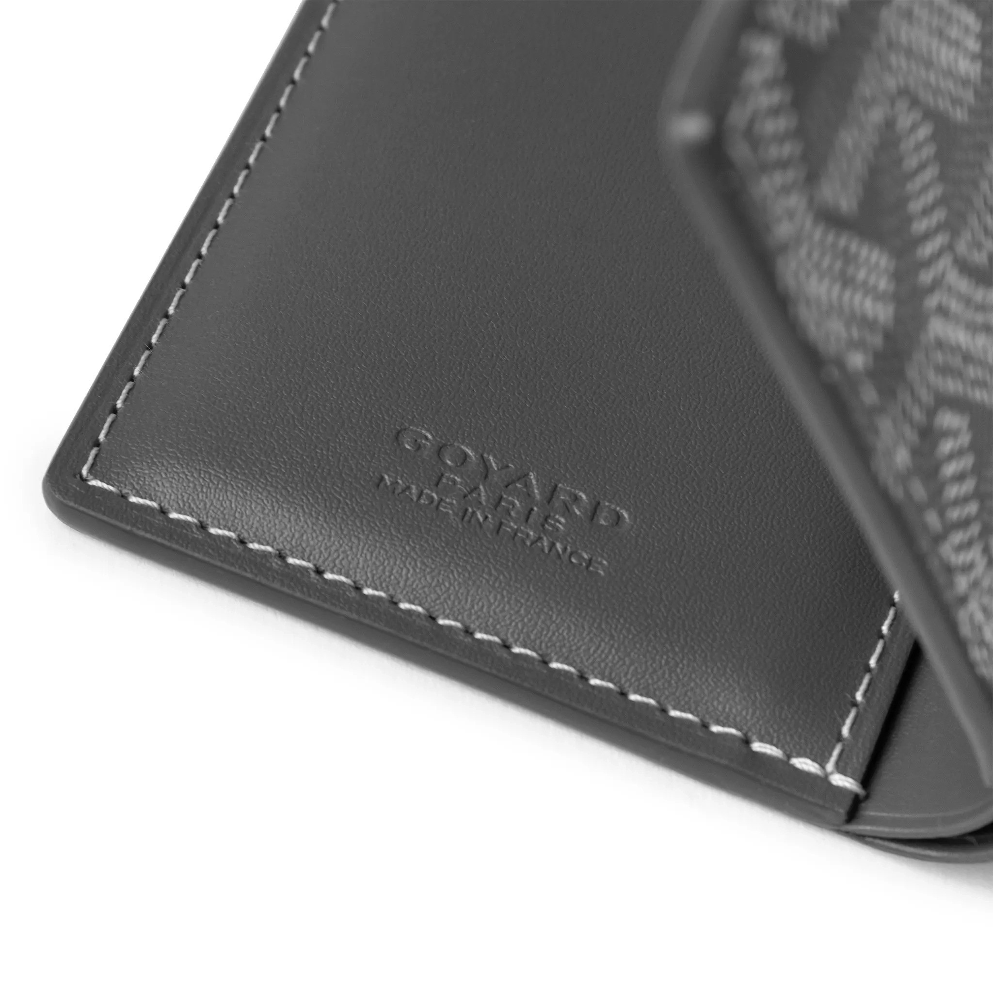 Logo view of Goyard Saint-Pierre Card Wallet Grey