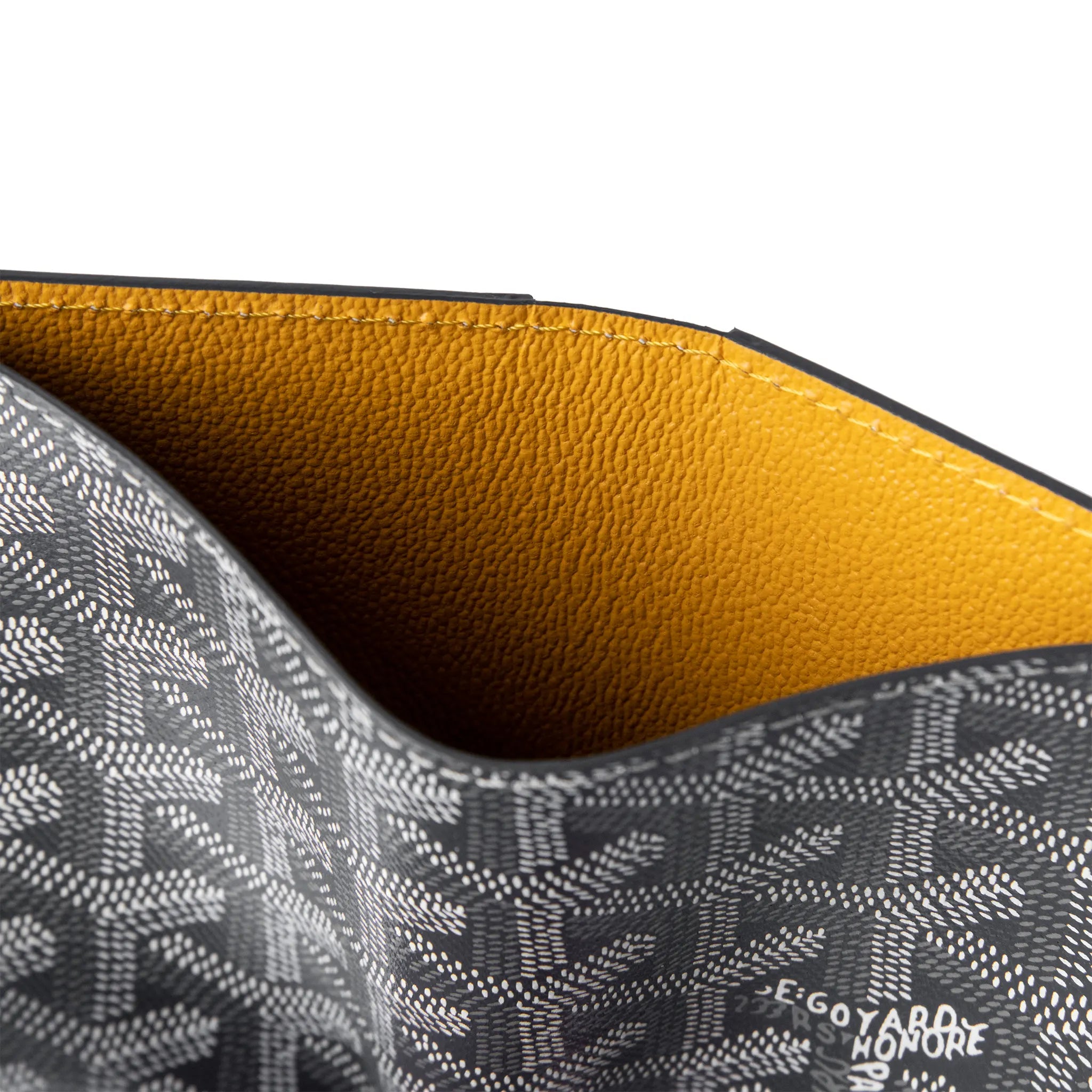 Inside view of Goyard Saint-Pierre Card Wallet Grey