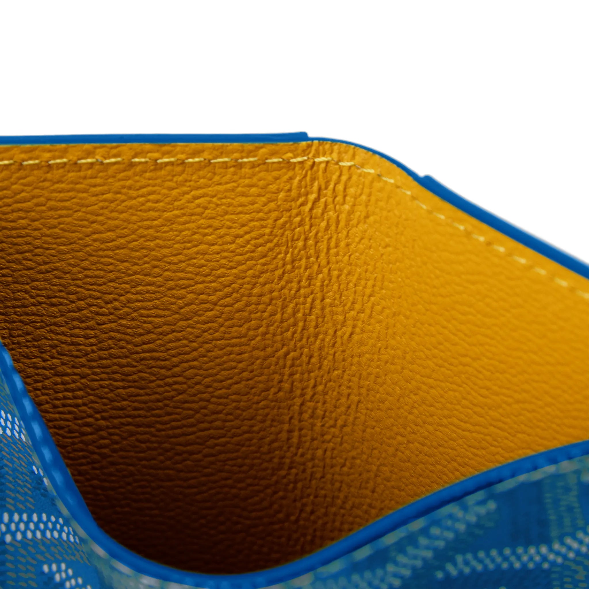Inside view of Goyard Saint-Pierre Card Wallet Sky Blue