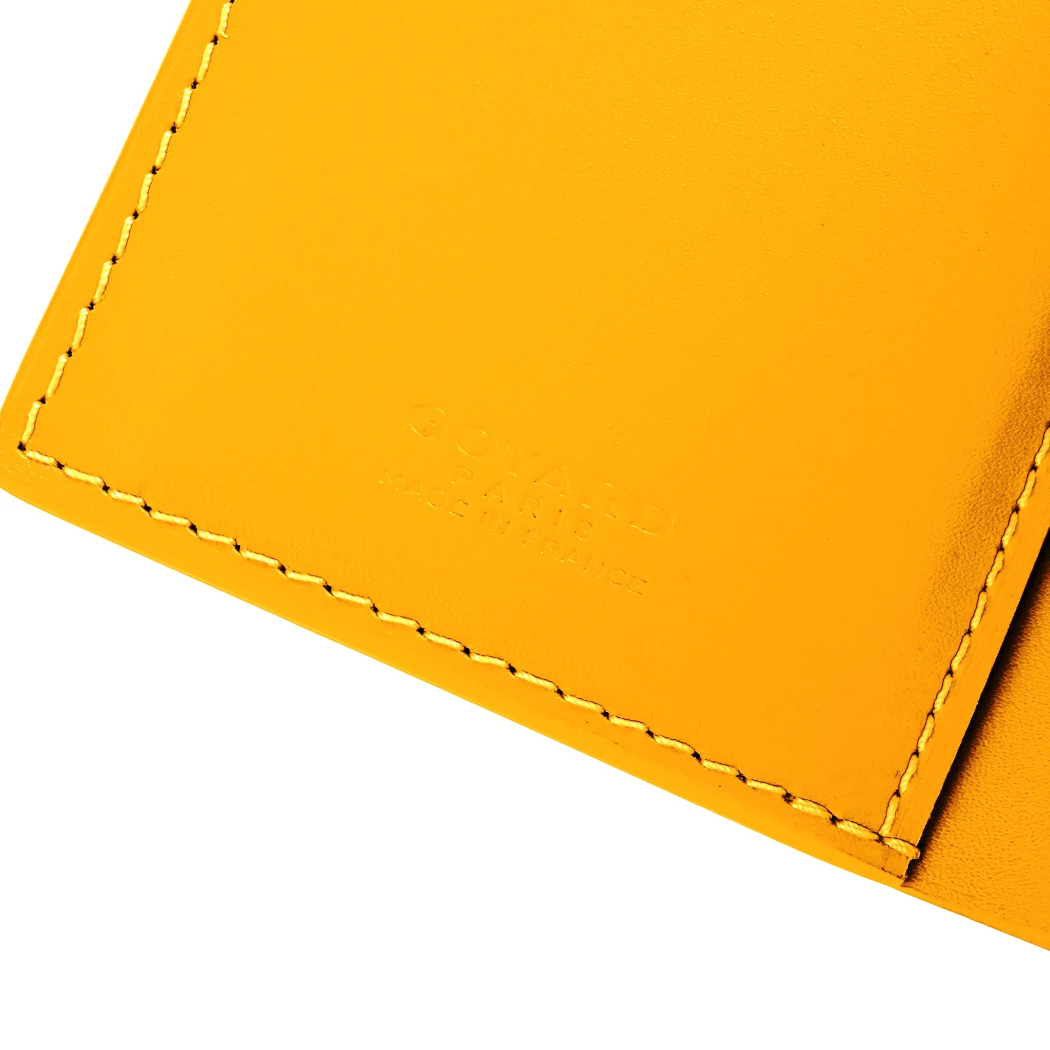 Detail view of Goyard Saint-Pierre Card Wallet Yellow