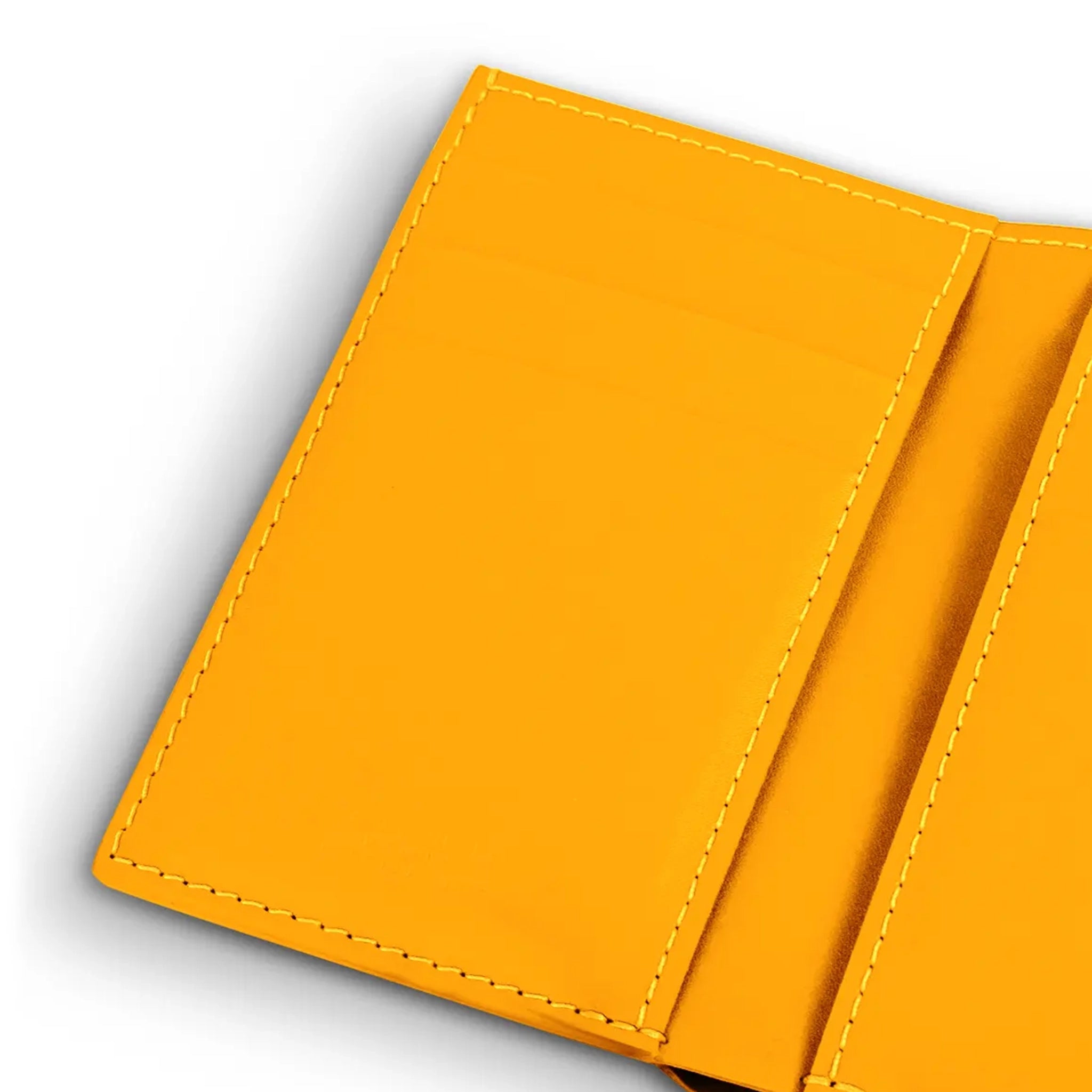 Inside view of Goyard Saint-Pierre Card Wallet Yellow