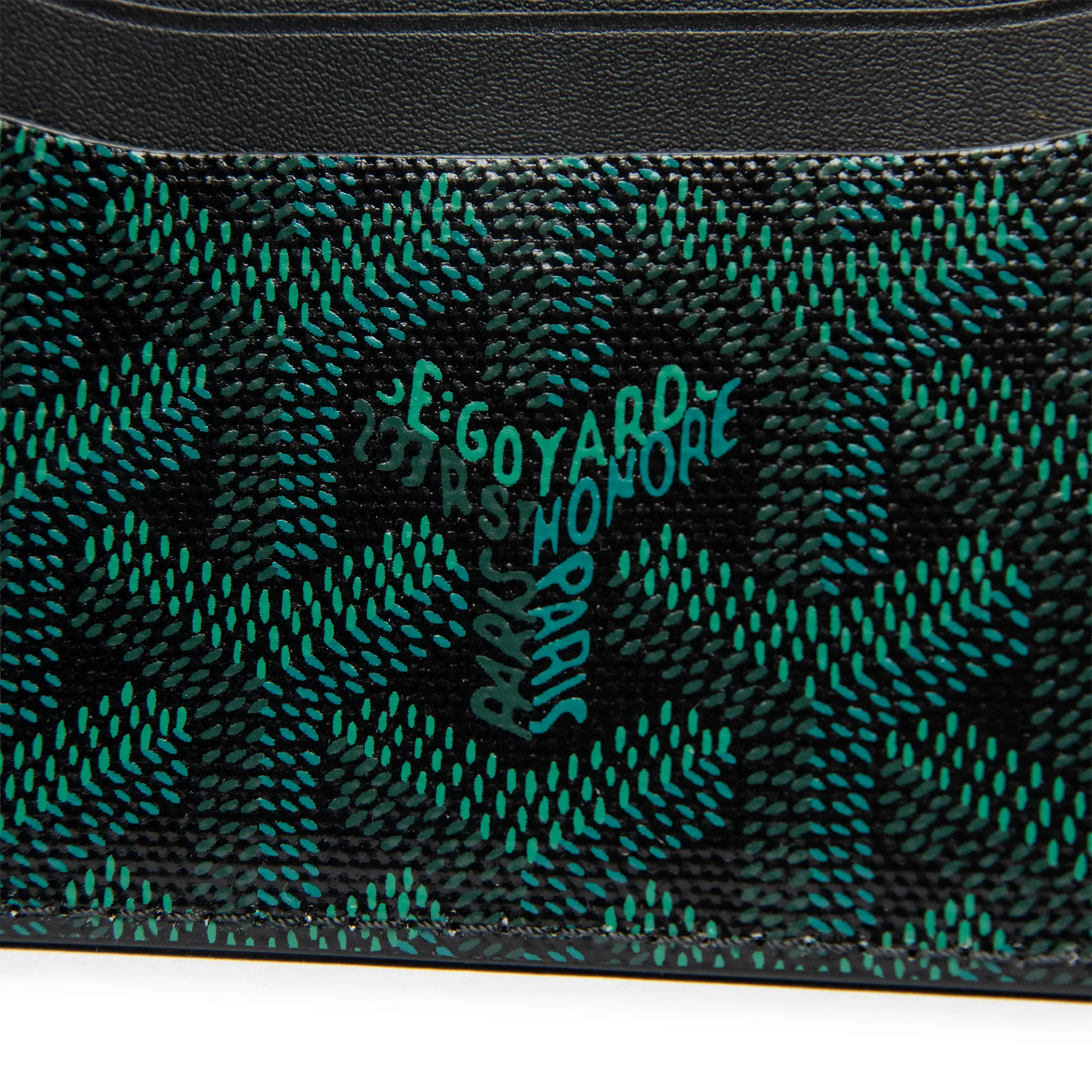 Detailed View of Goyard Saint Sulpice Evergreen Card Holder STSULPPMLTY79CL79x