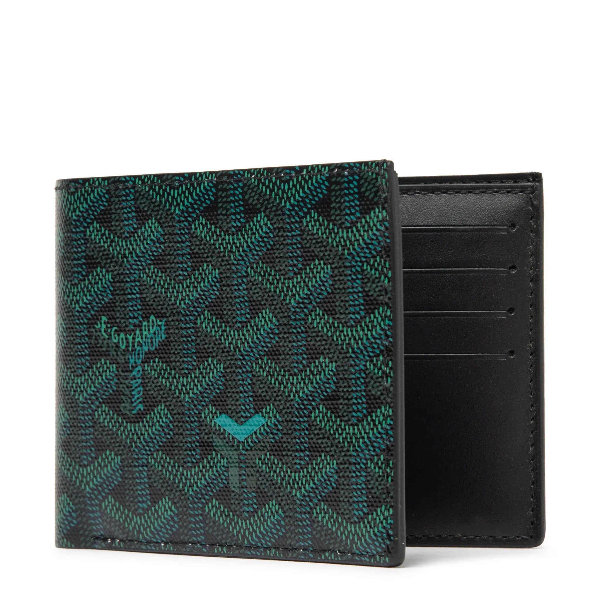 Front Side View of Goyard Victoire Evergreen Wallet VICTO8PMLTY79CL79X