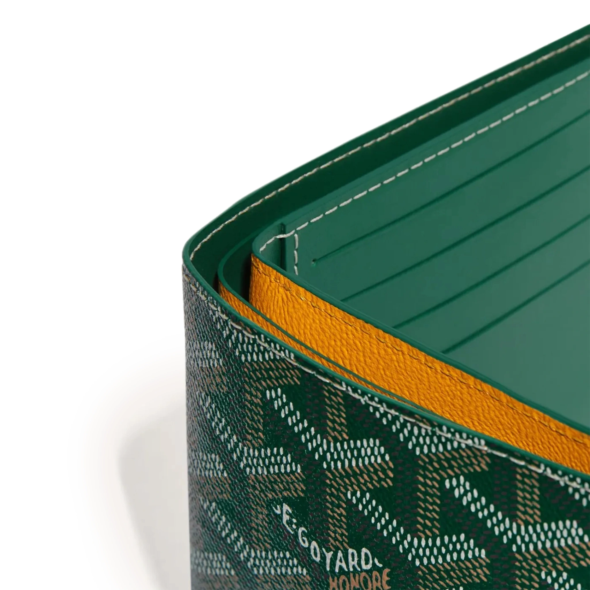 Detail view of Goyard Victoire Green Wallet VICTO8PMLTY09CL09X