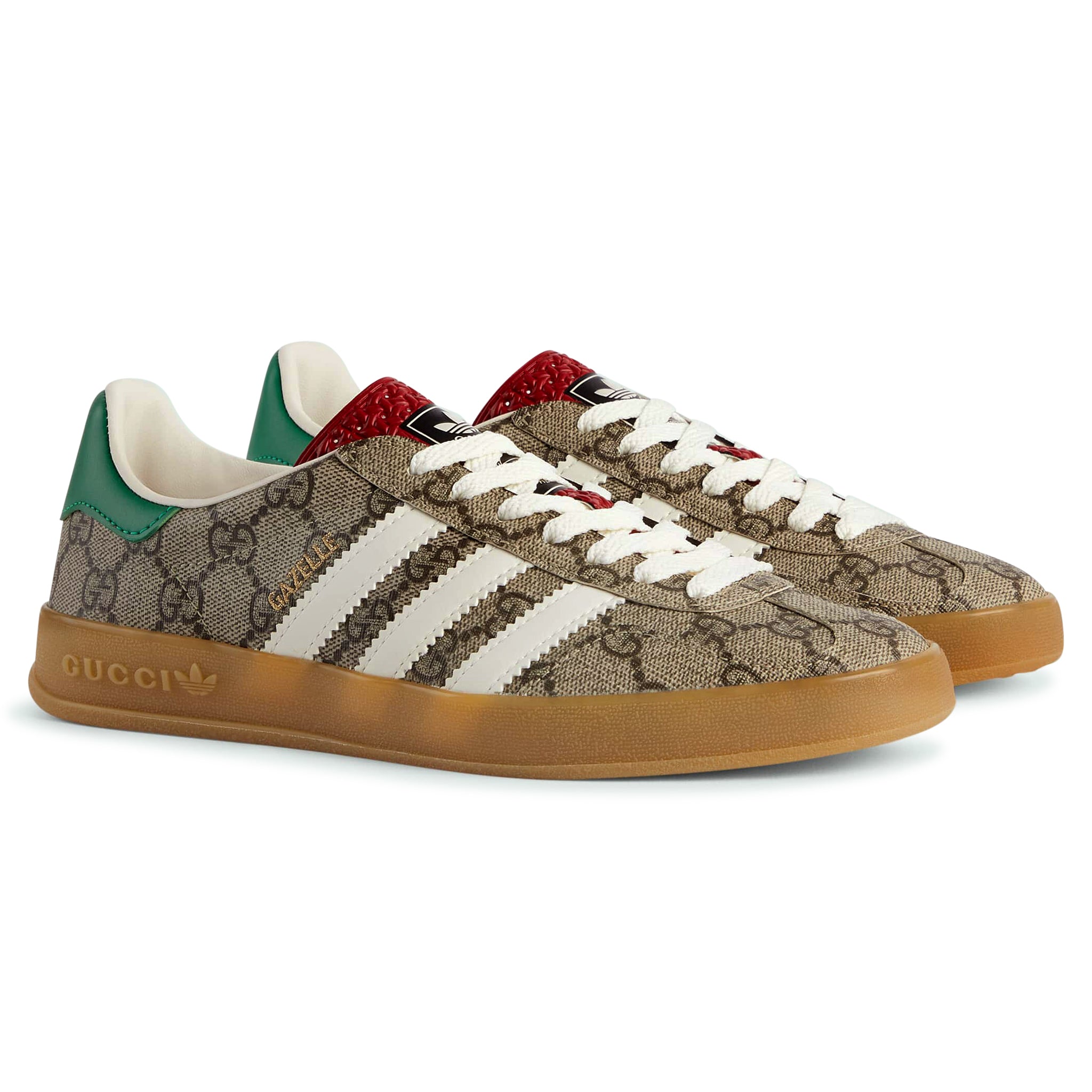 Image of Gucci x Adidas Gazelle Beige GG Monogram