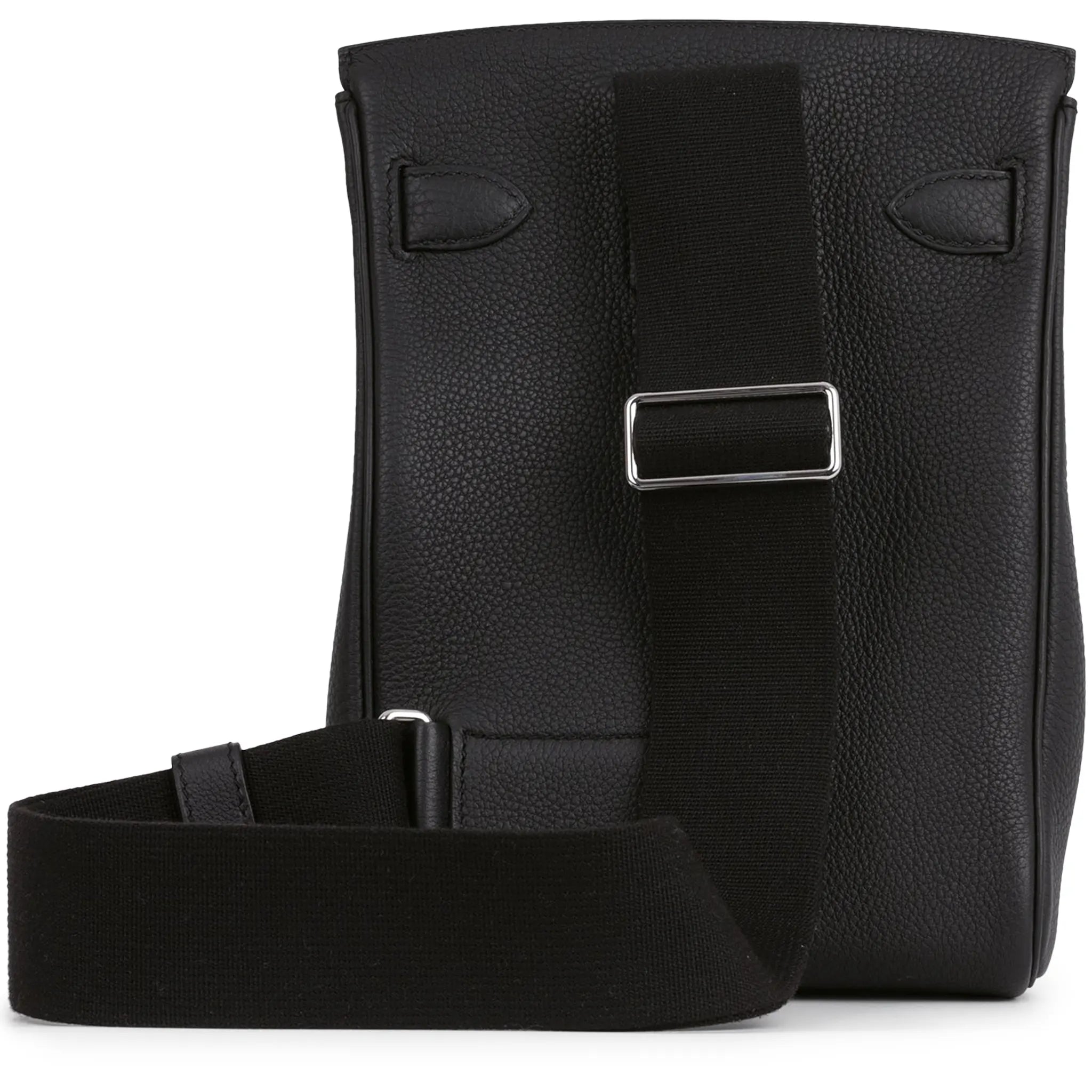 Back View of Hermes Hac a Dos PM Togo Calfskin Black Palladium Hardware Backpack
