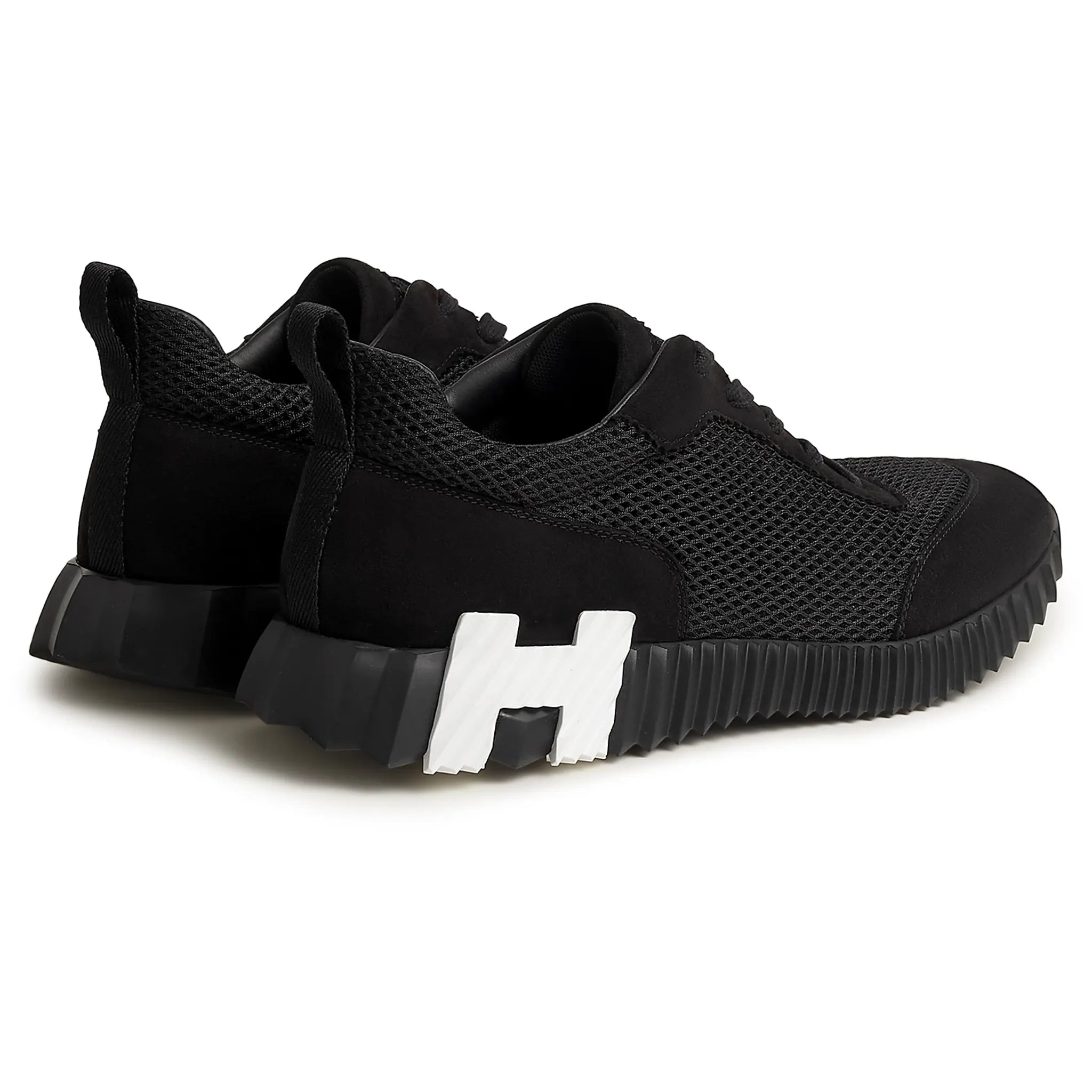 Back Side view of Hermes Paris Bouncing Sneaker Black H232856ZH01415
