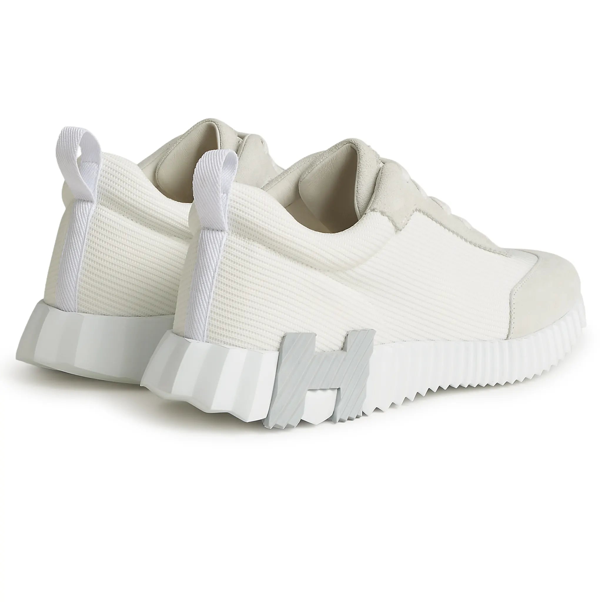 Back Side view of Hermes Paris Bouncing Sneaker Blanc H231764ZH90390