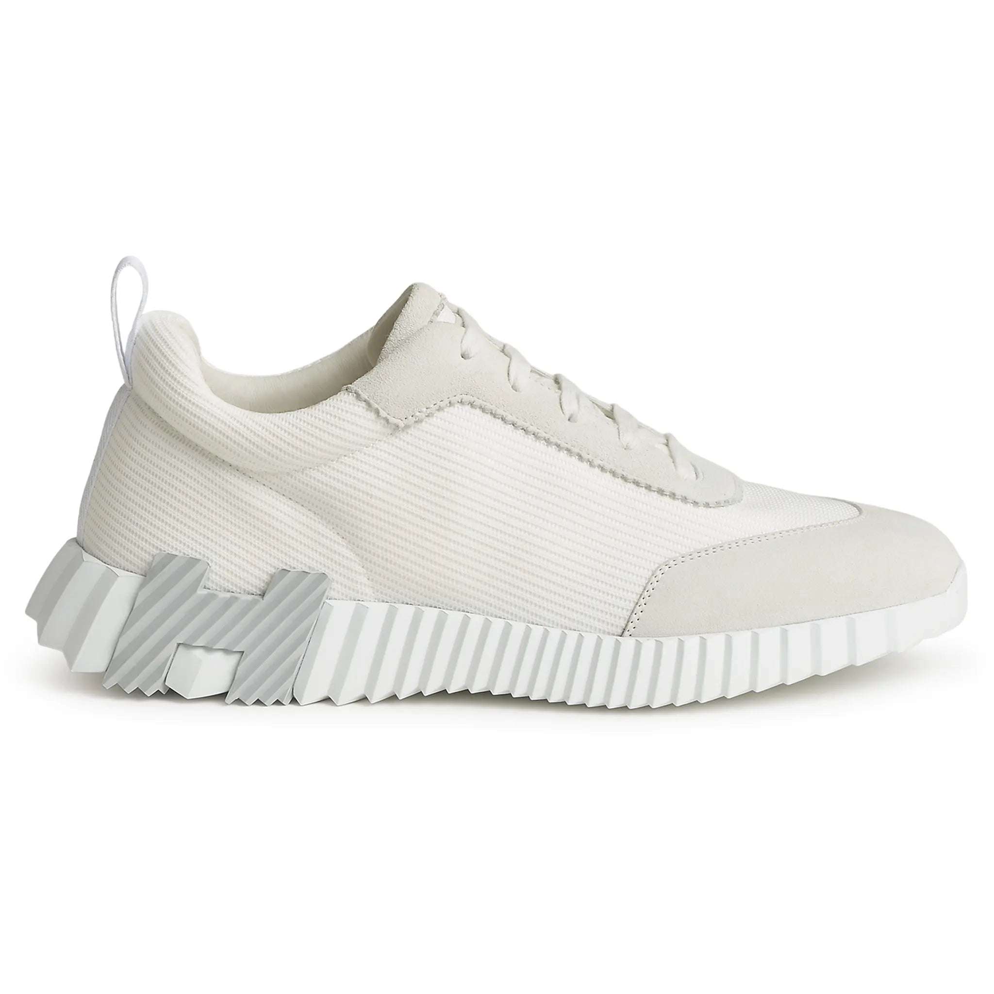 Side view of Hermes Paris Bouncing Sneaker Blanc H231764ZH90390