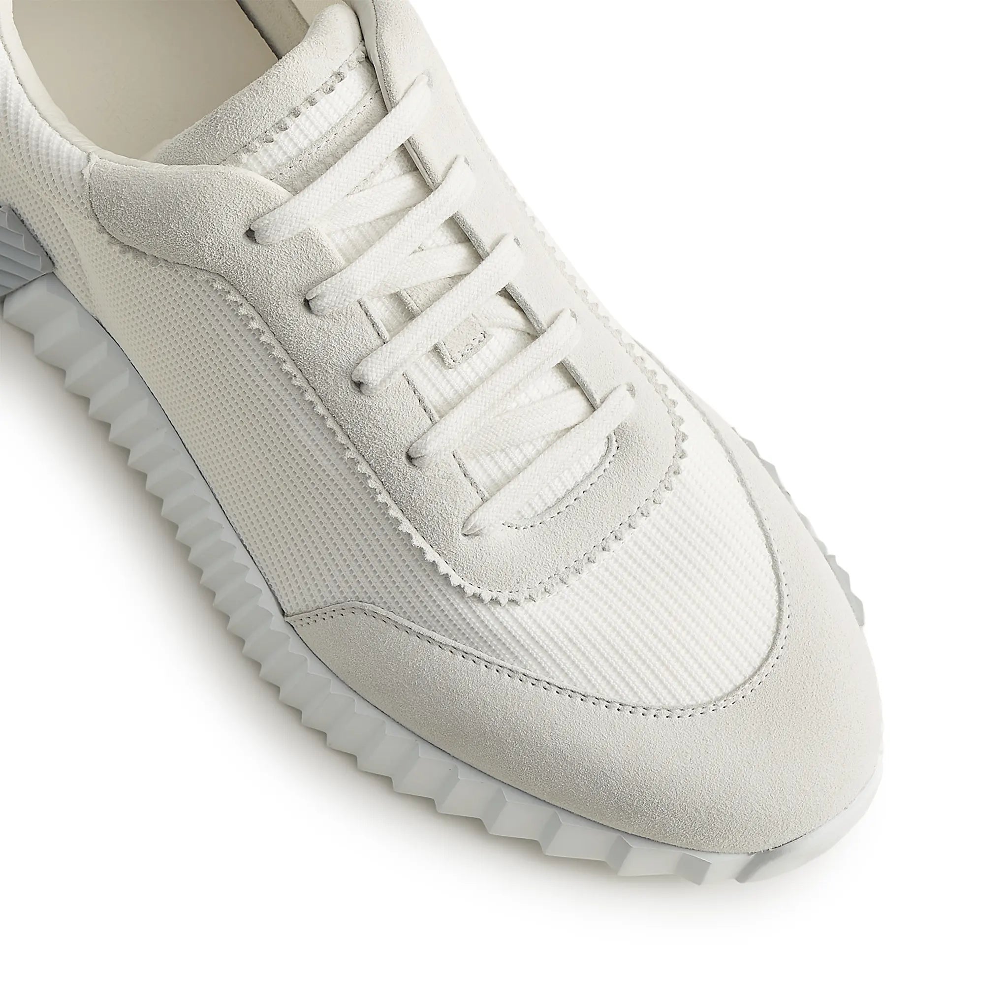 Upper view of Hermes Paris Bouncing Sneaker Blanc H231764ZH90390