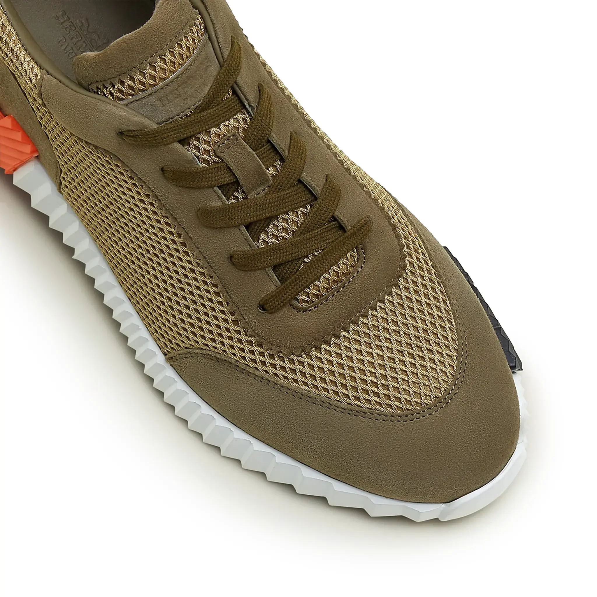 Top view of Hermes Paris Bouncing Sneaker Green H232856ZH1R400