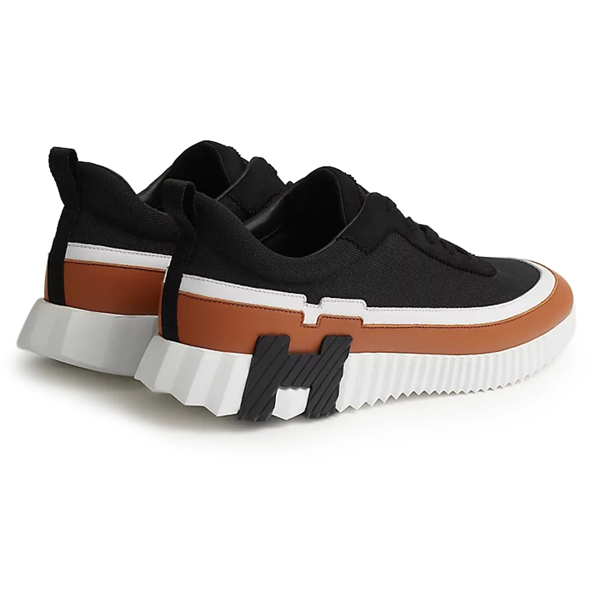 Back Side View of Hermes Paris Bouncing Sneaker Multicolore Noir H242796ZH02400