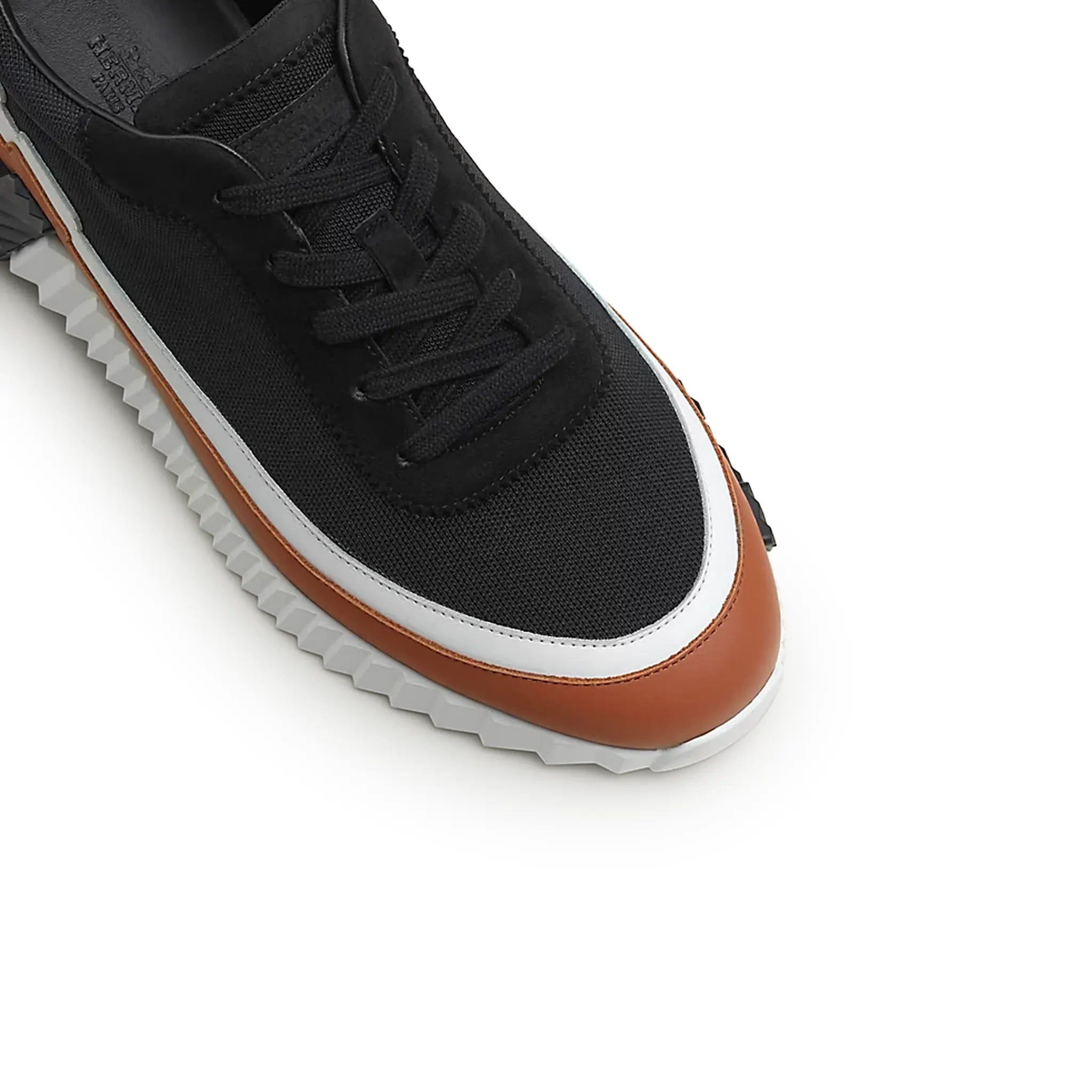 Upper View of Hermes Paris Bouncing Sneaker Multicolore Noir H242796ZH02400