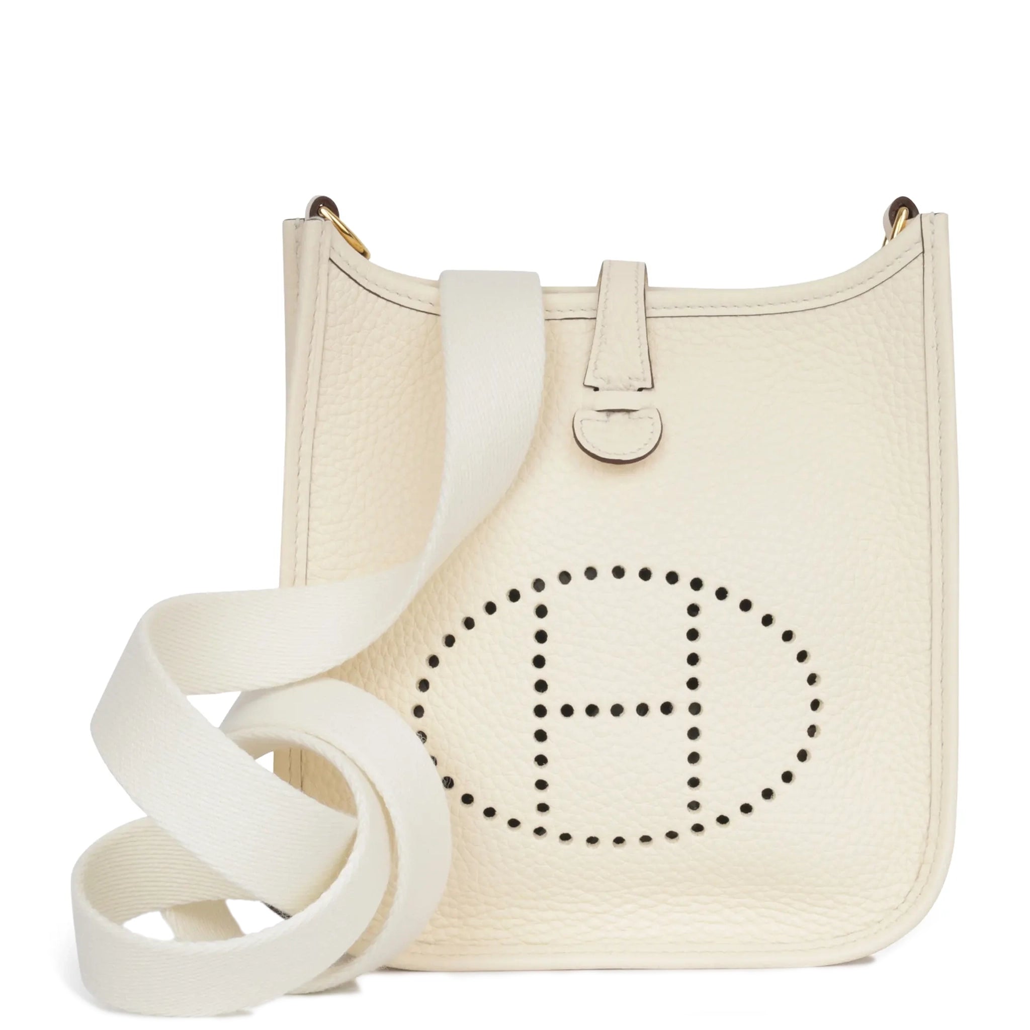 Front view of Hermes Paris Evelyne 16 Amazone Taurillon Clemence Leather Nata h069426ccde