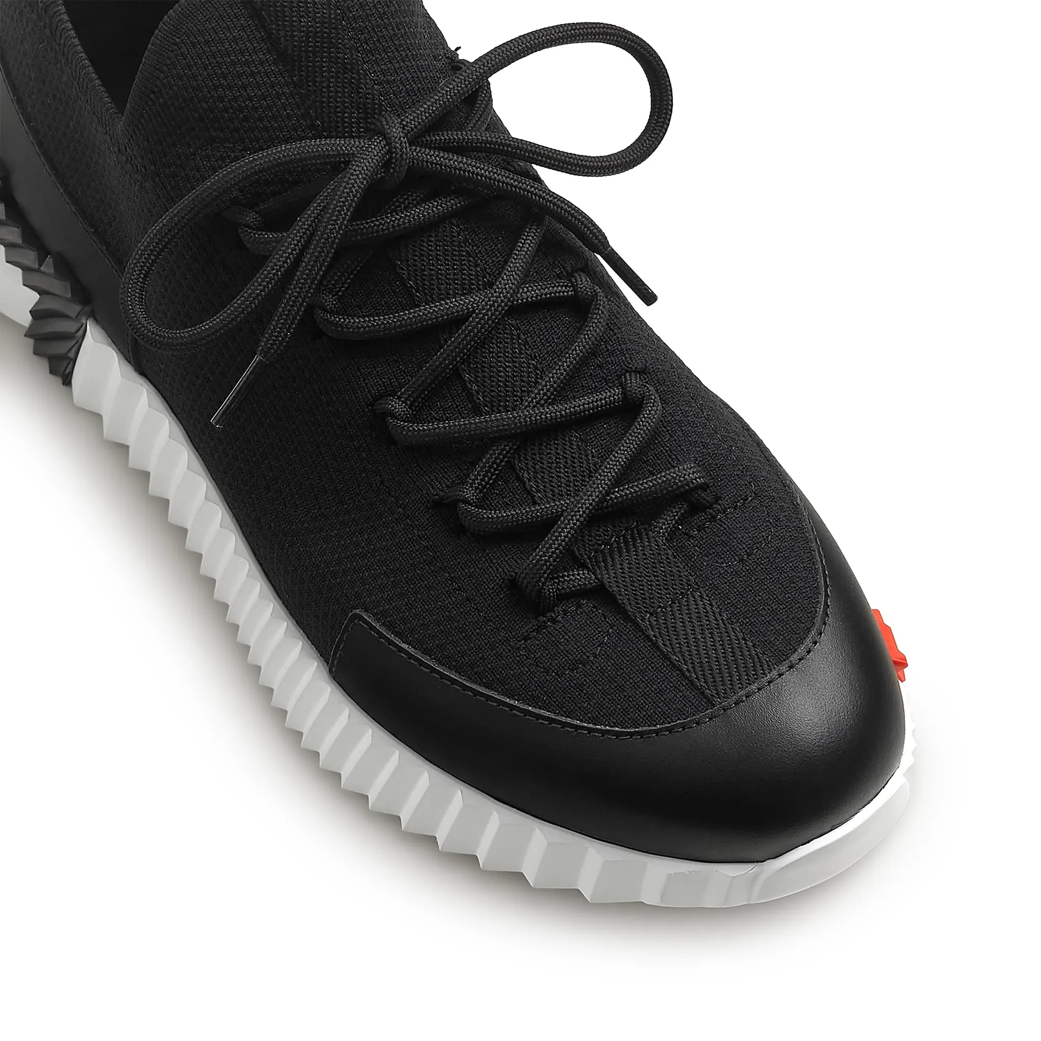 Upper View of Hermes Paris Lift Slip-On Black White Sneaker H252003Z 03360