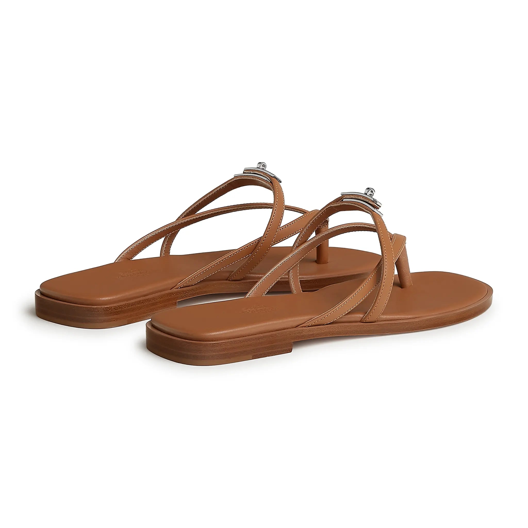 Back Side View of Hermes Paris Miss Naturel Sandal H261038Z A3340