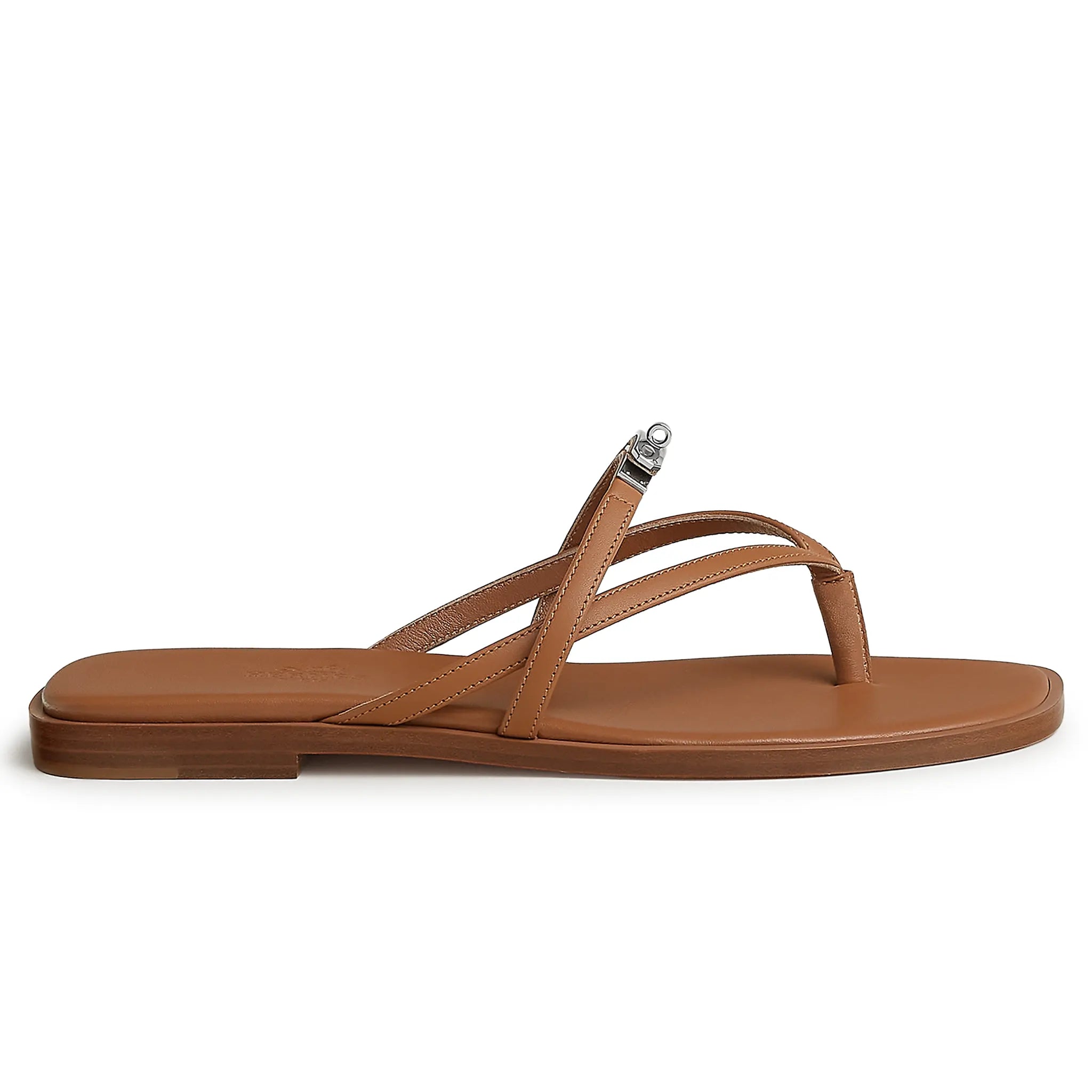 Front View of Hermes Paris Miss Naturel Sandal H261038Z A3340